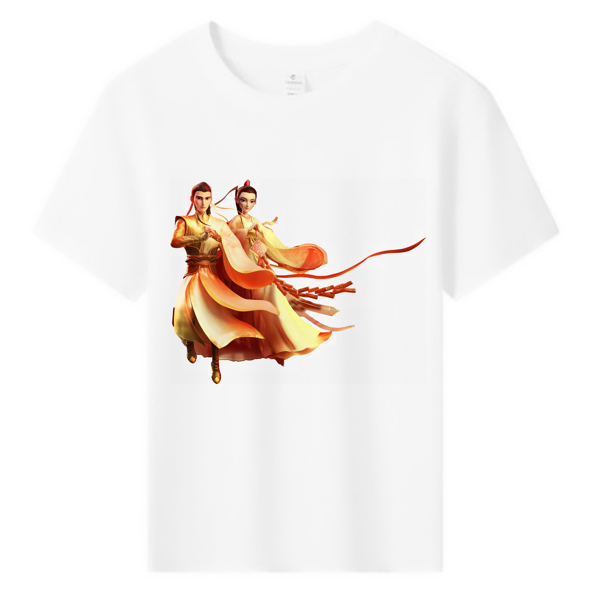（画像用） Ne Zha 2 ナタ 魔童の大暴れ 綿100％キッズTシャツ（フロントプリント）