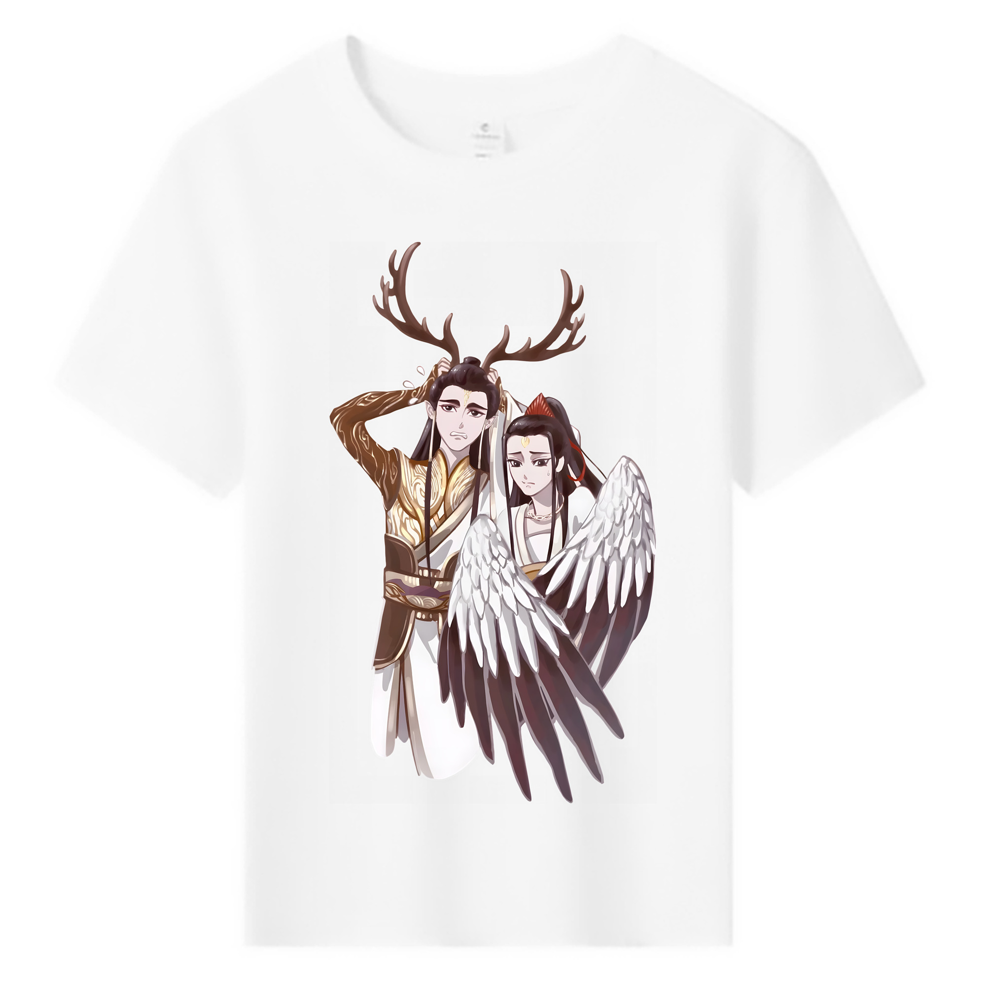 （画像用） Ne Zha 2 ナタ 魔童の大暴れ 綿100％キッズTシャツ（フロントプリント）