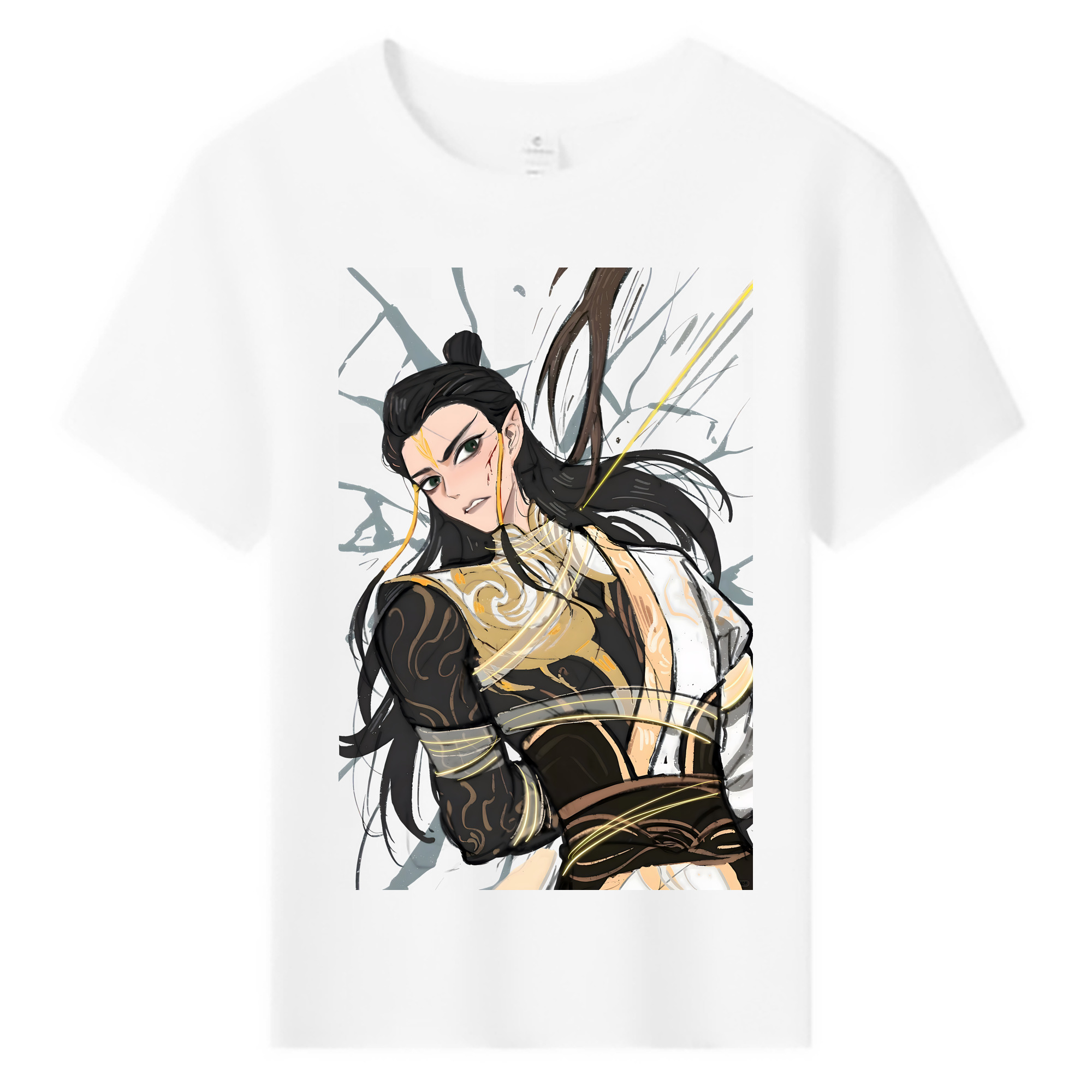 （画像用） Ne Zha 2 ナタ 魔童の大暴れ 綿100％キッズTシャツ（フロントプリント）