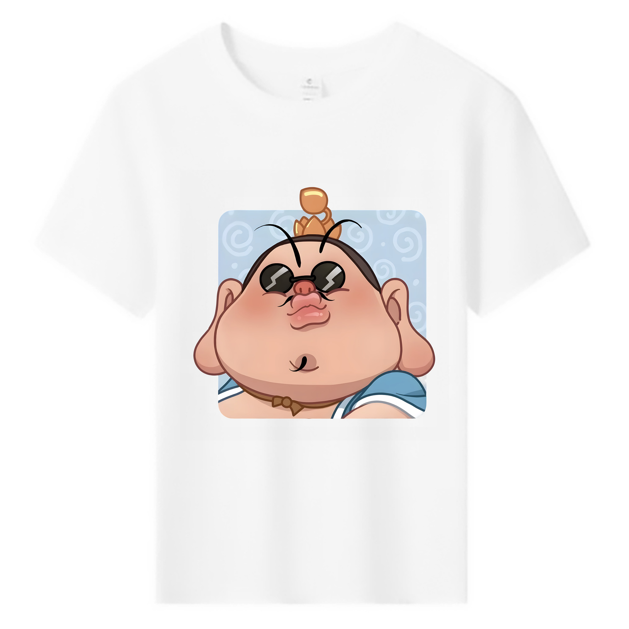 （画像用） Ne Zha 2 ナタ 魔童の大暴れ 綿100％キッズTシャツ（フロントプリント）