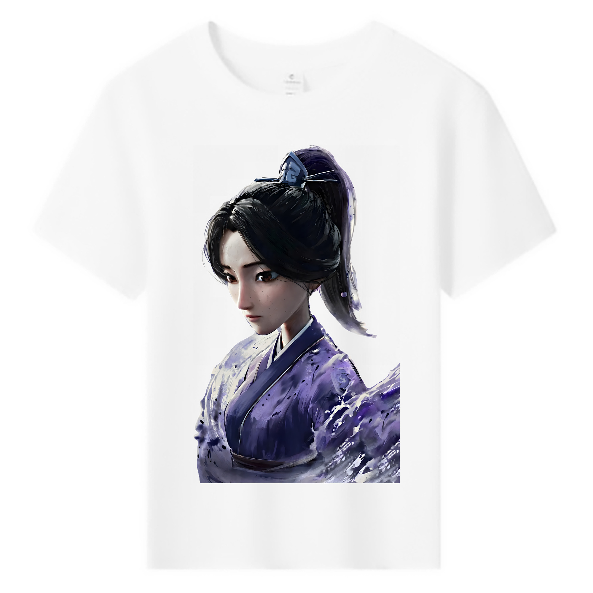 （画像用） Ne Zha 2 ナタ 魔童の大暴れ 綿100％キッズTシャツ（フロントプリント）