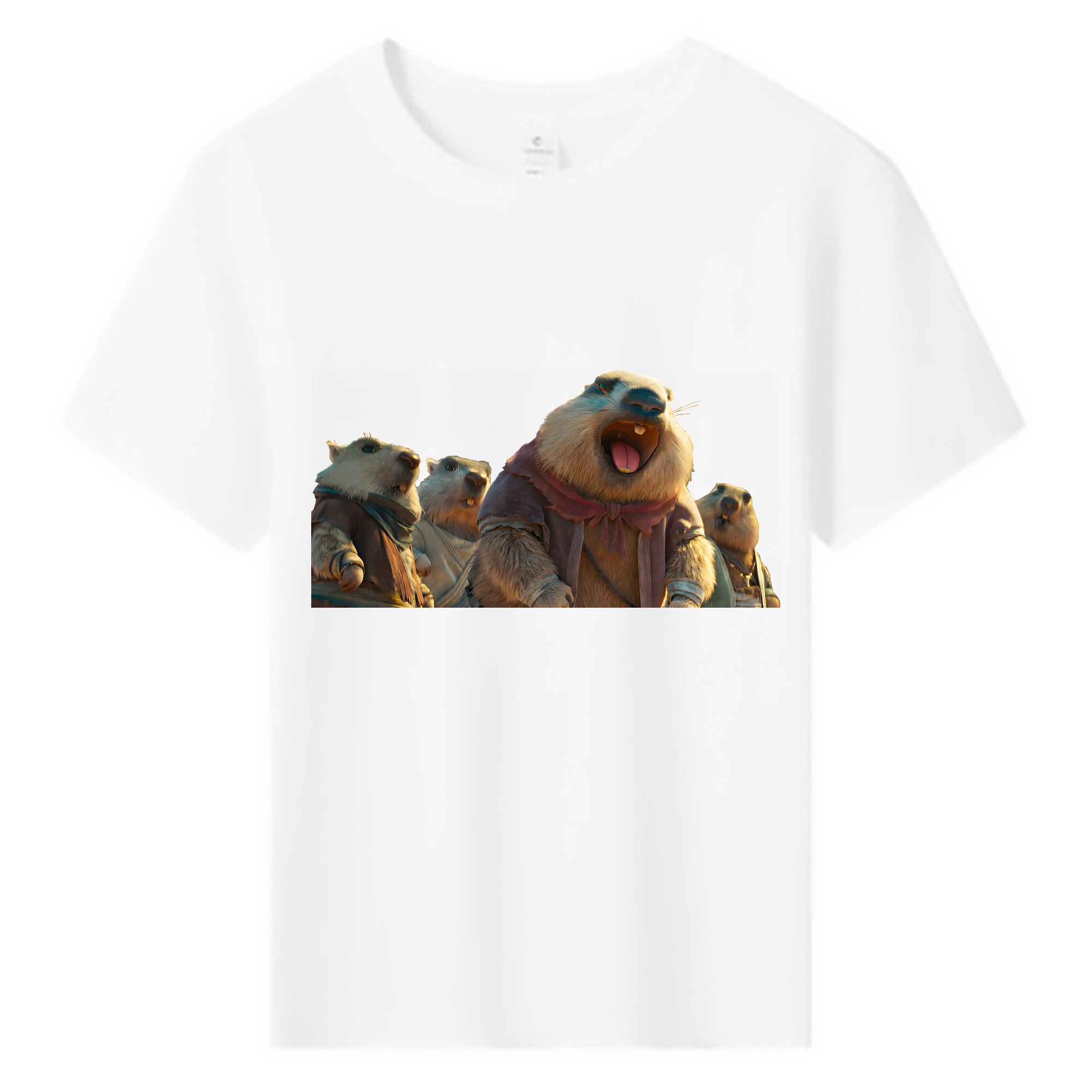 （画像用） Ne Zha 2 ナタ 魔童の大暴れ 綿100％キッズTシャツ（フロントプリント）