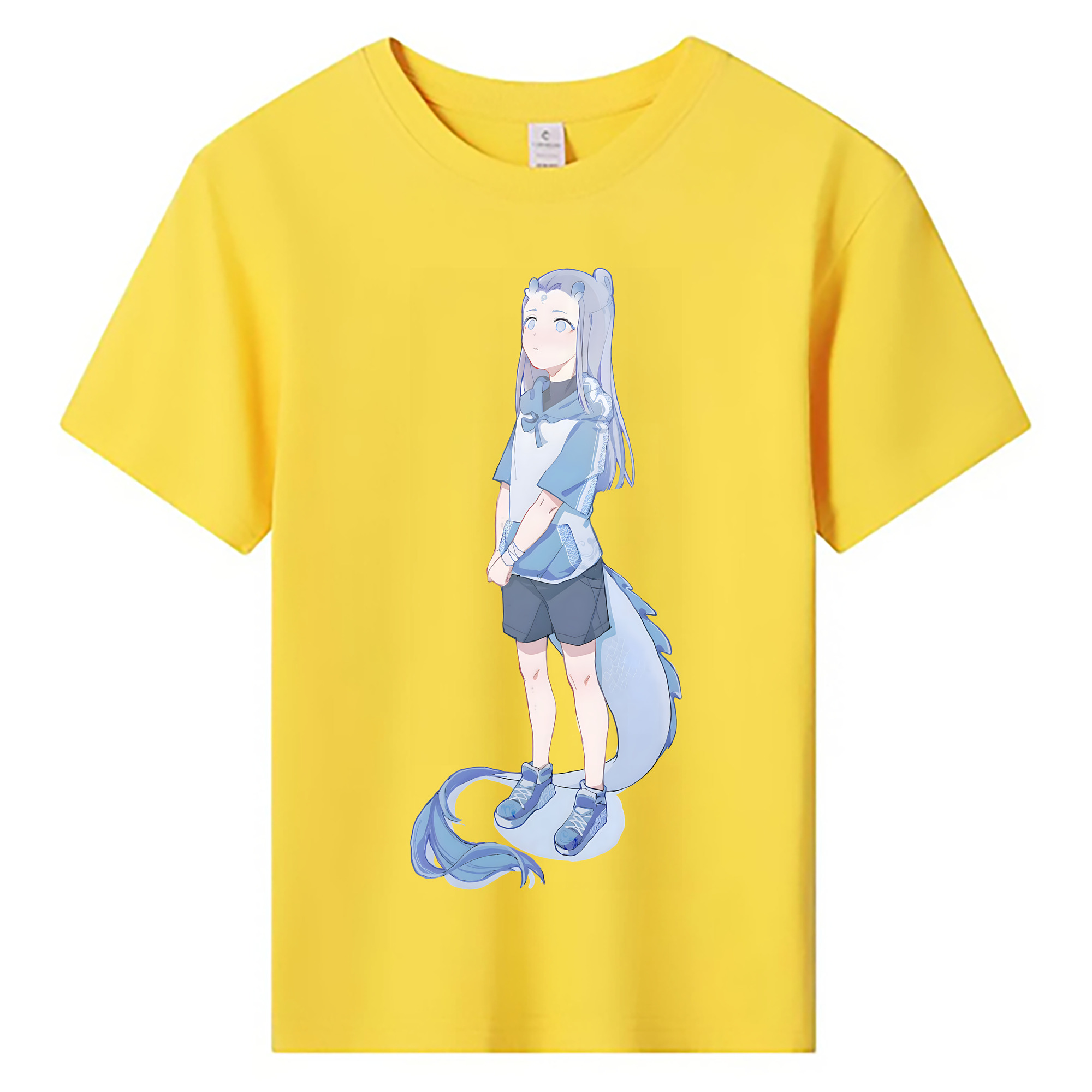 （画像用） Ne Zha 2 ナタ 魔童の大暴れ 綿100％キッズTシャツ（フロントプリント）