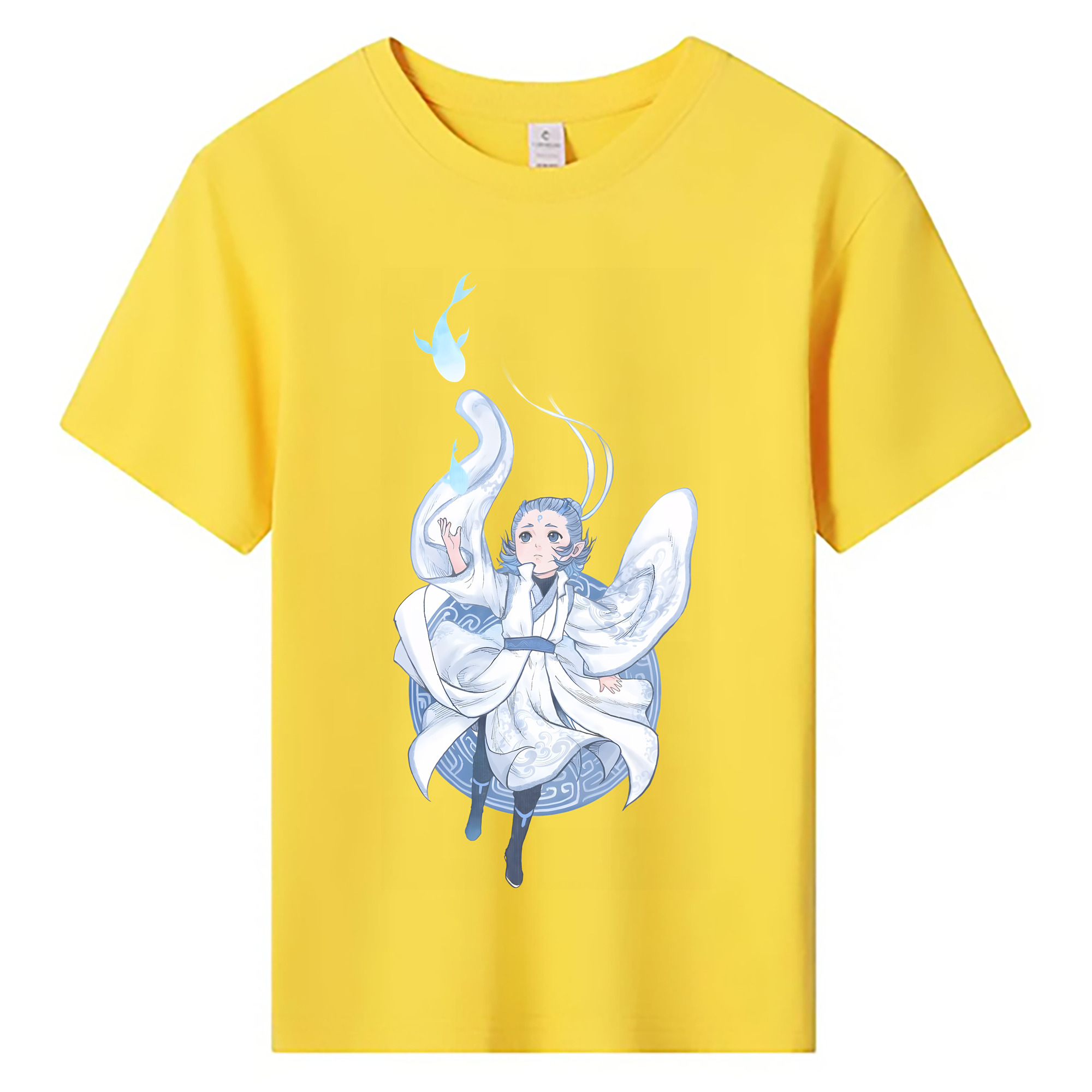 （画像用） Ne Zha 2 ナタ 魔童の大暴れ 綿100％キッズTシャツ（フロントプリント）