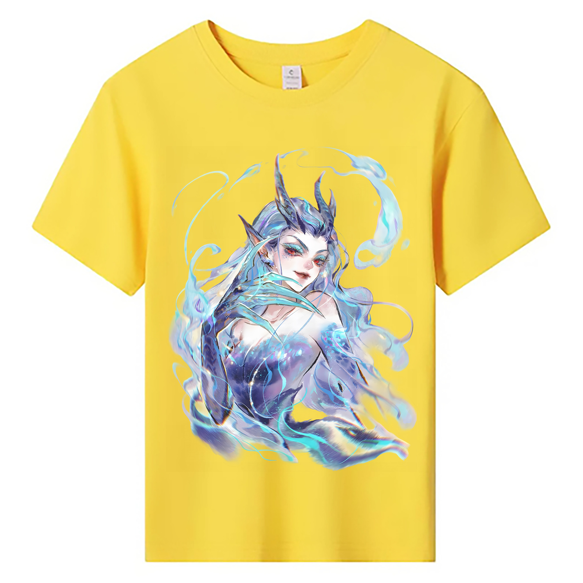 （画像用） Ne Zha 2 ナタ 魔童の大暴れ 綿100％キッズTシャツ（フロントプリント）