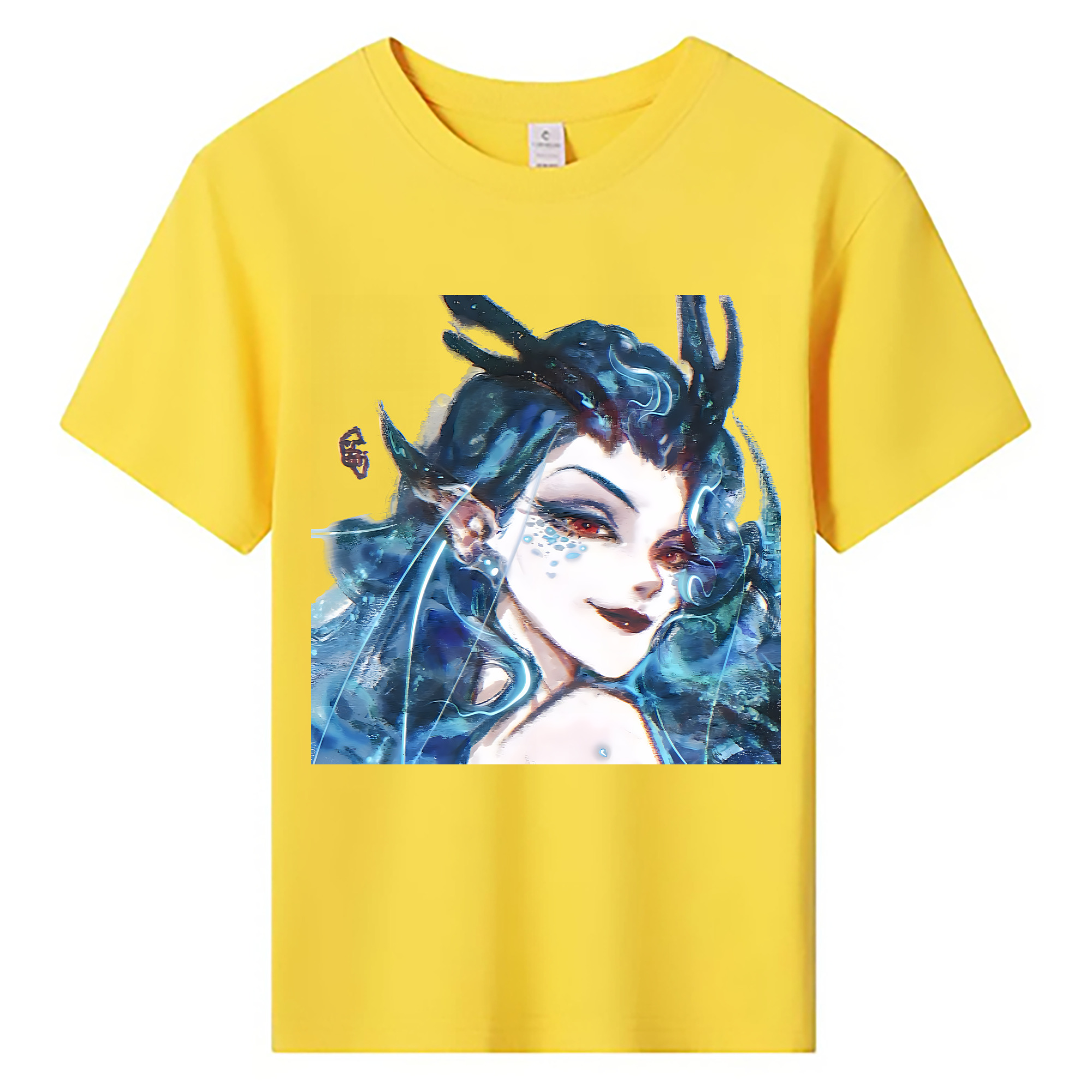 （画像用） Ne Zha 2 ナタ 魔童の大暴れ 綿100％キッズTシャツ（フロントプリント）