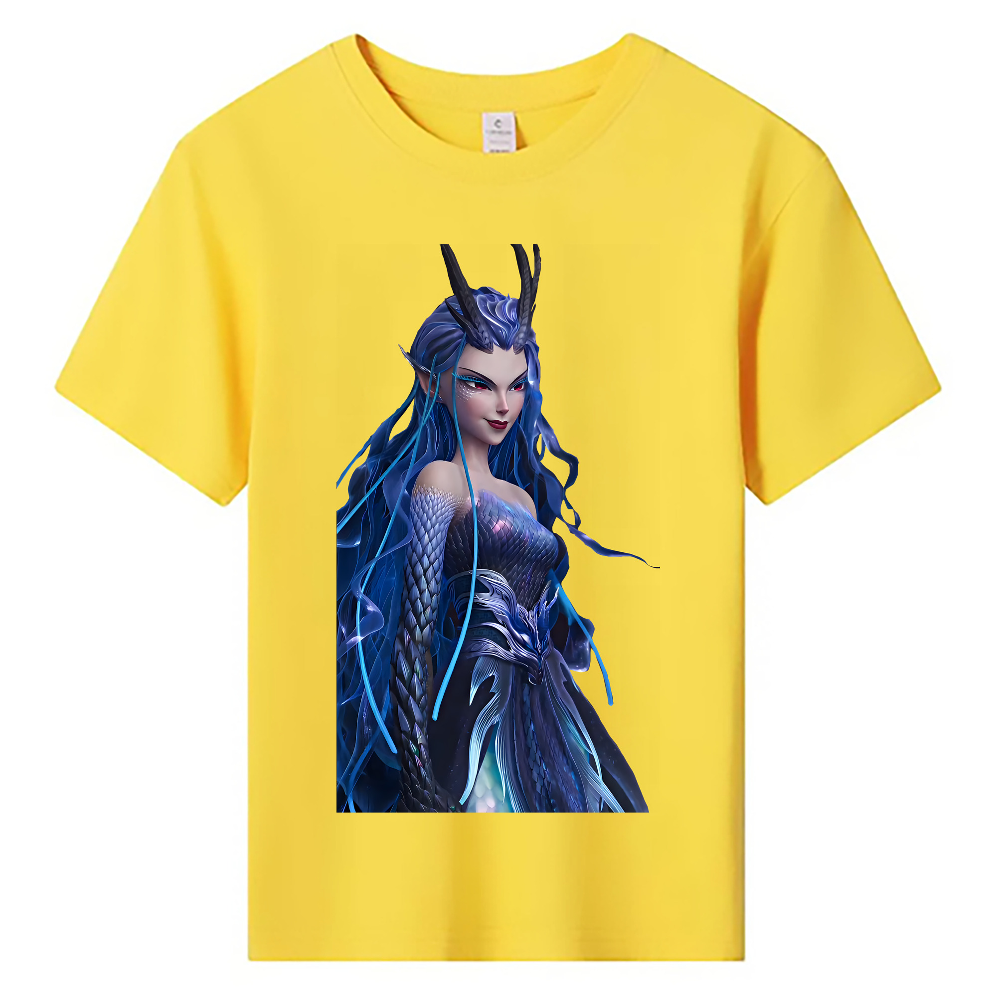 （画像用） Ne Zha 2 ナタ 魔童の大暴れ 綿100％キッズTシャツ（フロントプリント）