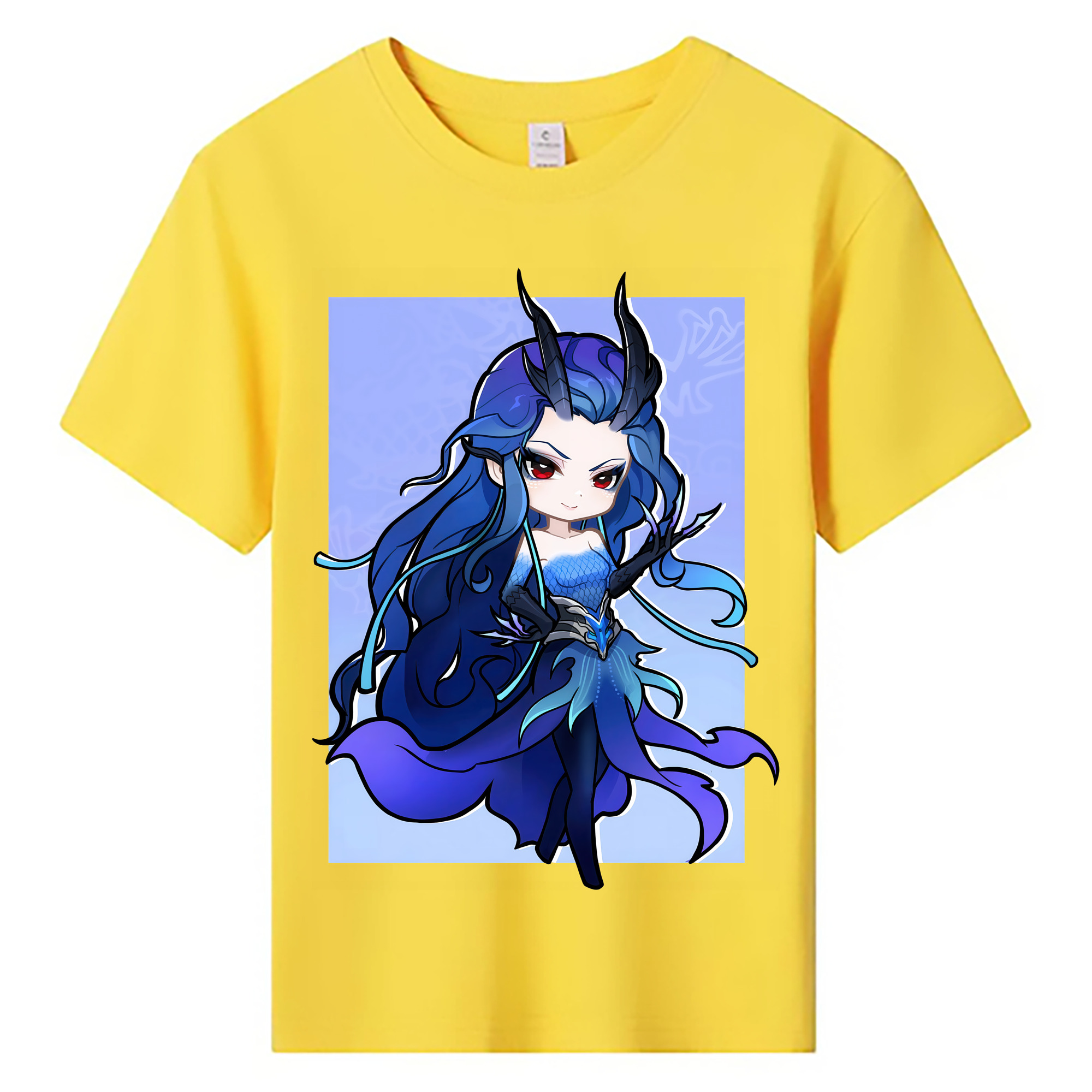 （画像用） Ne Zha 2 ナタ 魔童の大暴れ 綿100％キッズTシャツ（フロントプリント）