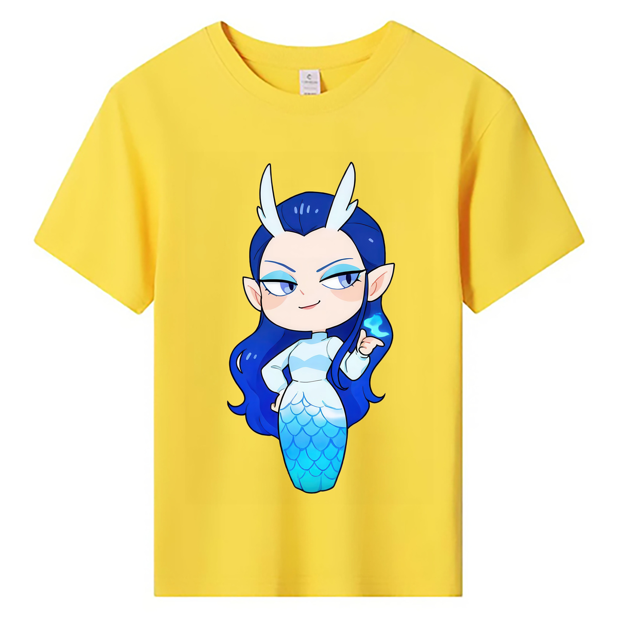 （画像用） Ne Zha 2 ナタ 魔童の大暴れ 綿100％キッズTシャツ（フロントプリント）