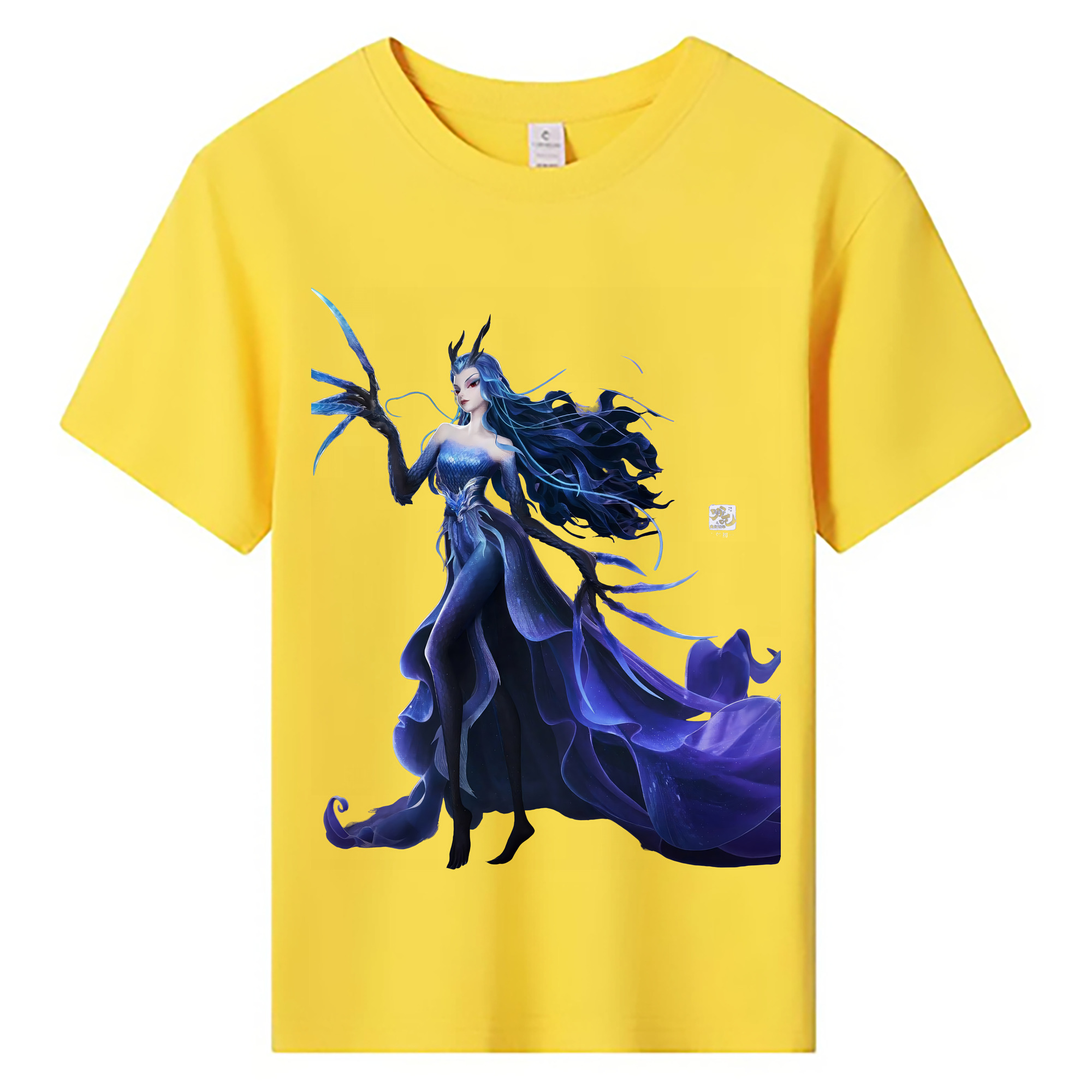 （画像用） Ne Zha 2 ナタ 魔童の大暴れ 綿100％キッズTシャツ（フロントプリント）