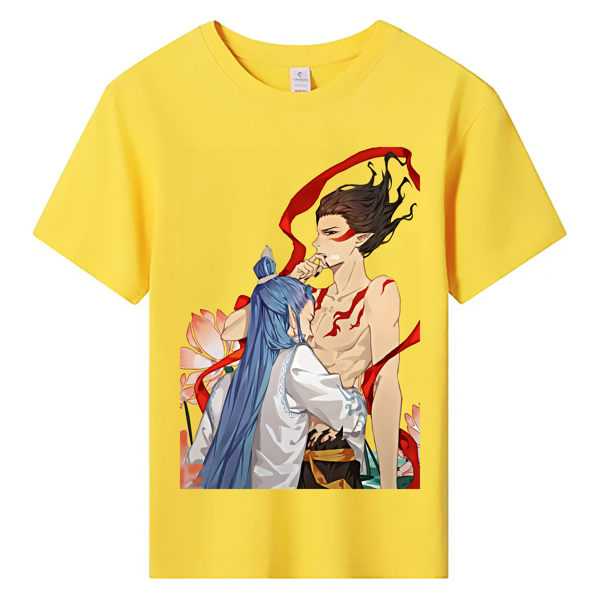 （画像用） Ne Zha 2 ナタ 魔童の大暴れ 綿100％キッズTシャツ（フロントプリント）