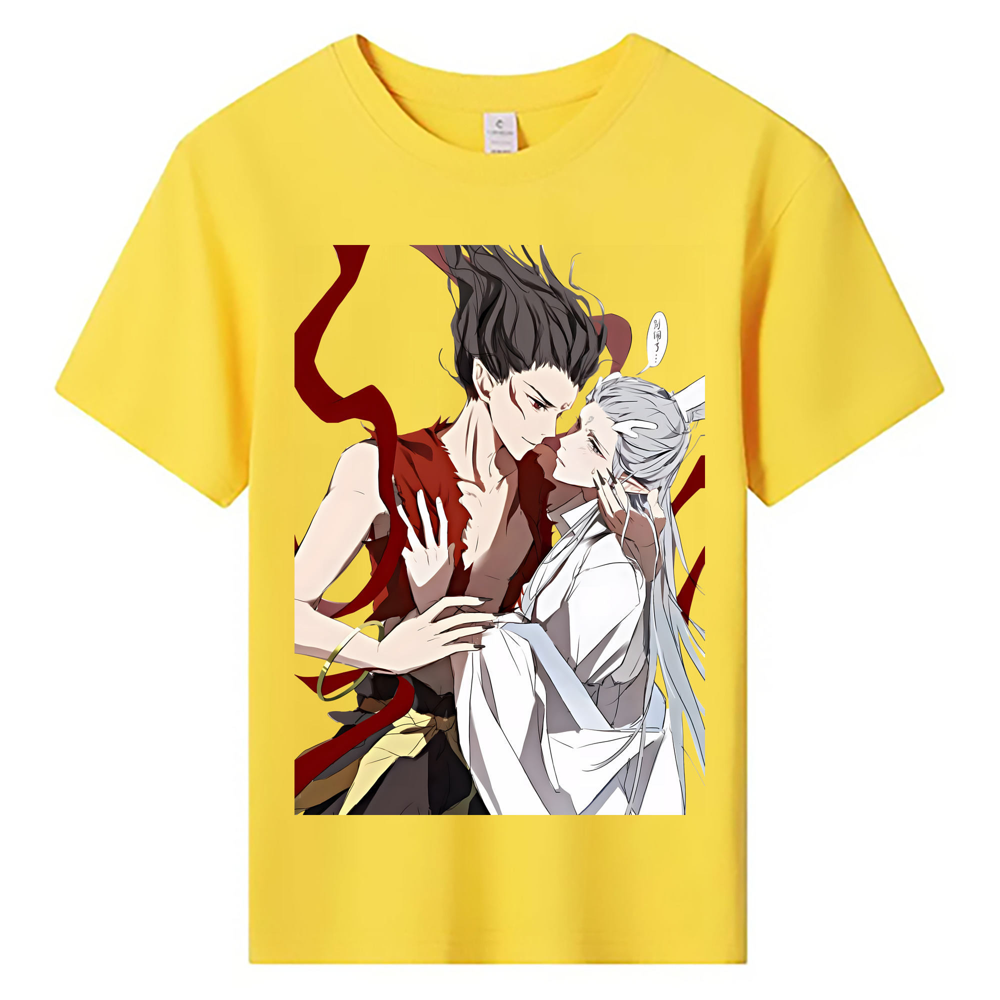 （画像用） Ne Zha 2 ナタ 魔童の大暴れ 綿100％キッズTシャツ（フロントプリント）