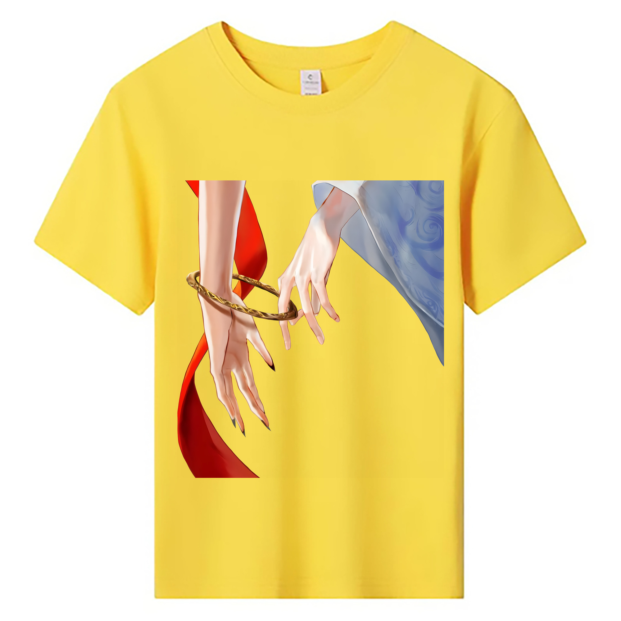 （画像用） Ne Zha 2 ナタ 魔童の大暴れ 綿100％キッズTシャツ（フロントプリント）