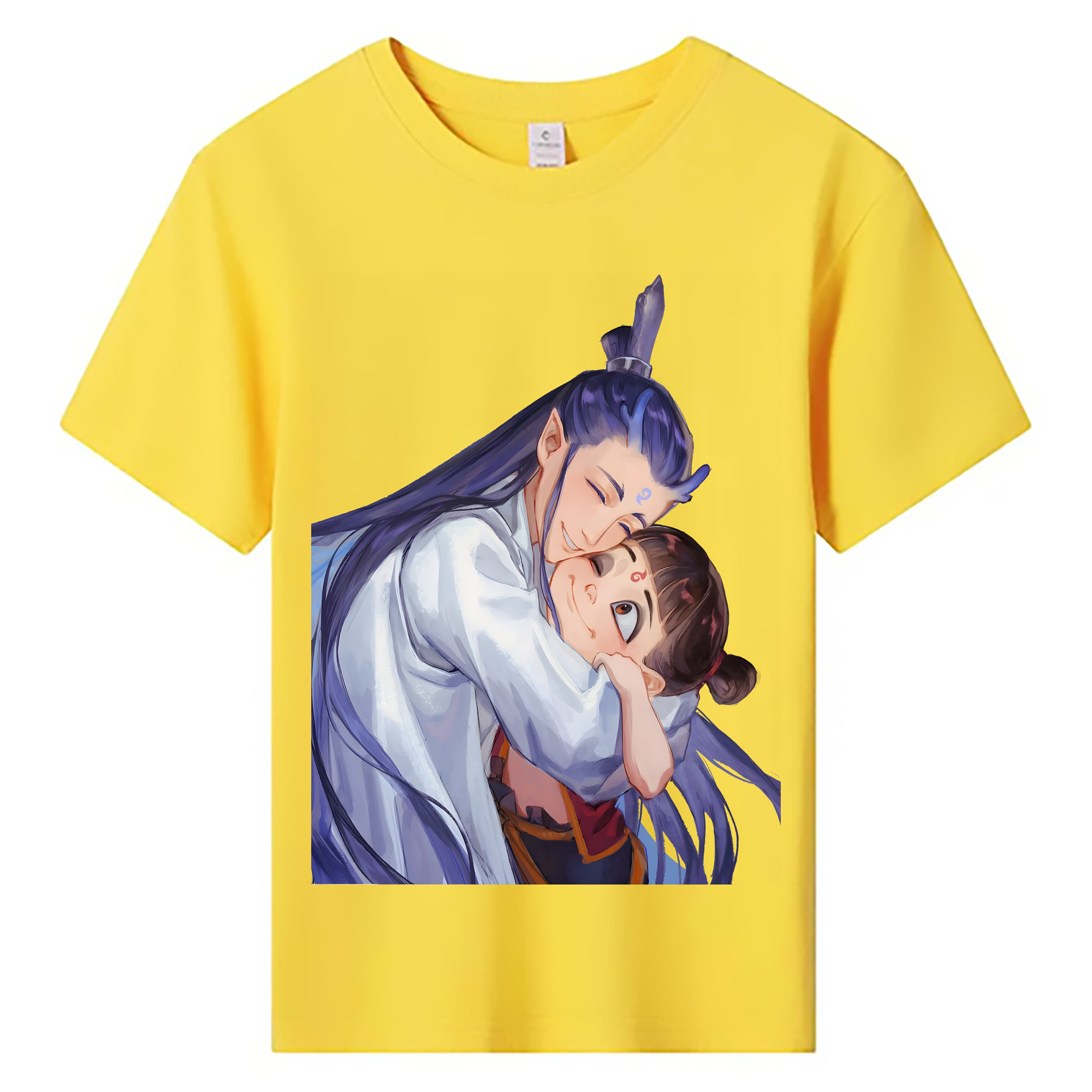 （画像用） Ne Zha 2 ナタ 魔童の大暴れ 綿100％キッズTシャツ（フロントプリント）