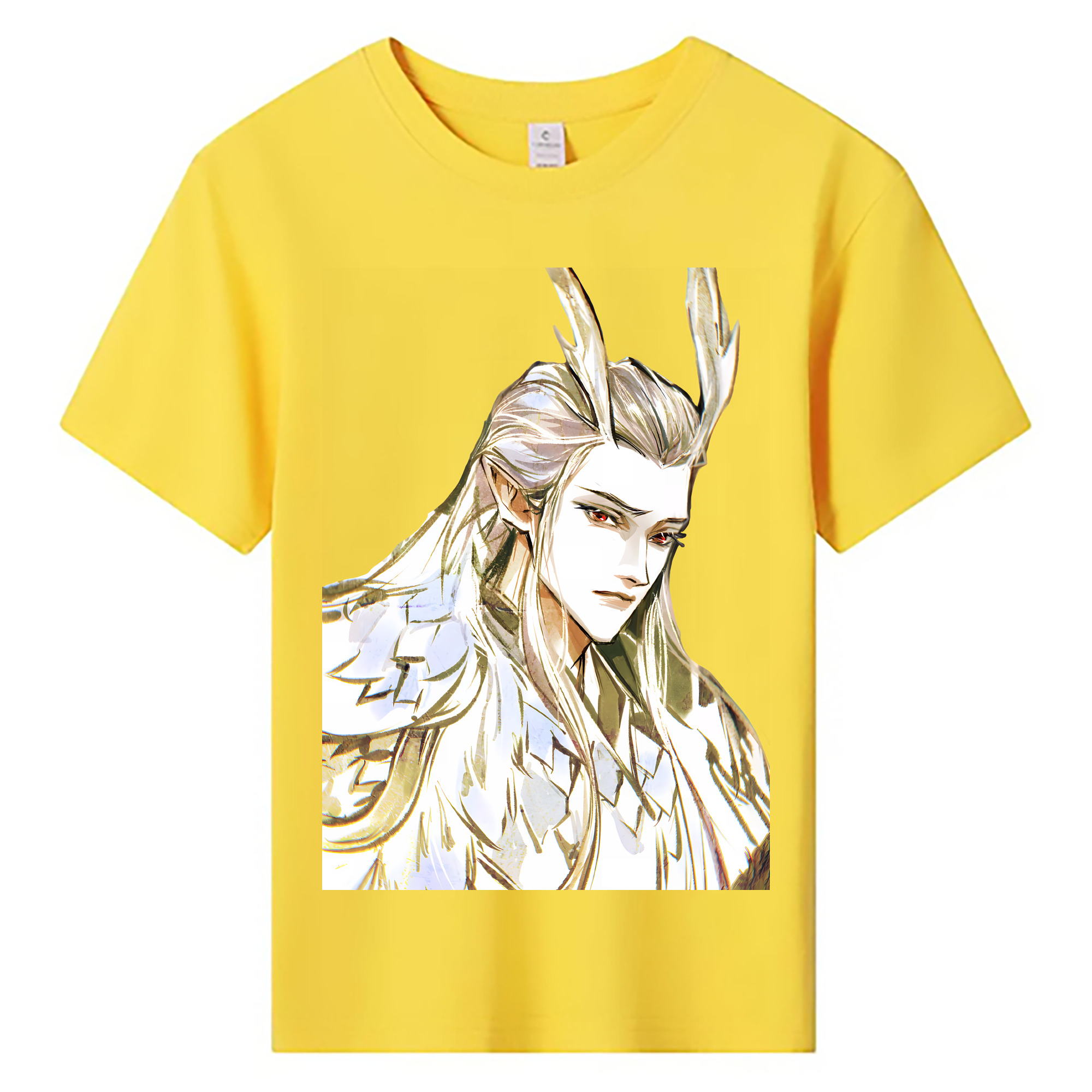（画像用） Ne Zha 2 ナタ 魔童の大暴れ 綿100％キッズTシャツ（フロントプリント）