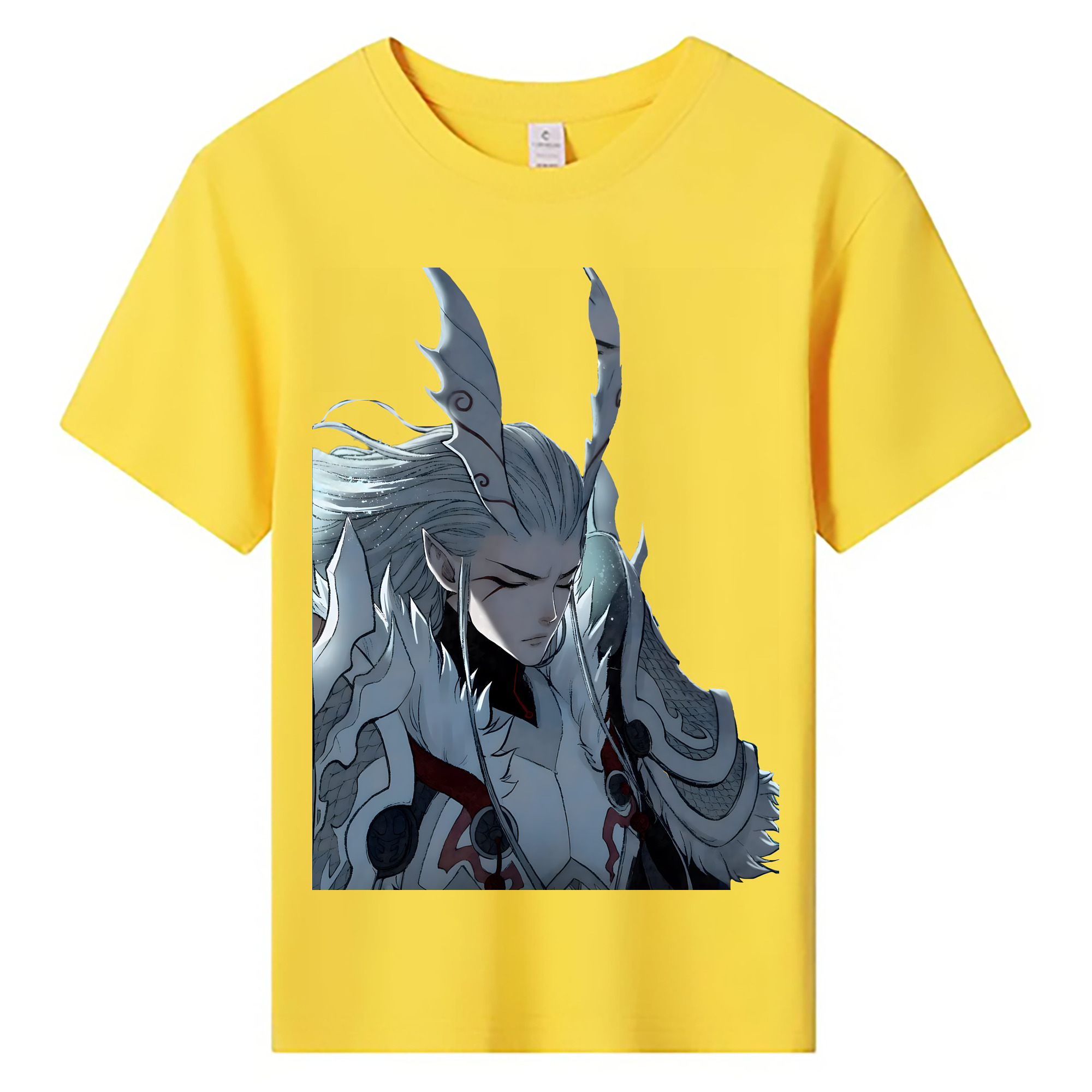 （画像用） Ne Zha 2 ナタ 魔童の大暴れ 綿100％キッズTシャツ（フロントプリント）