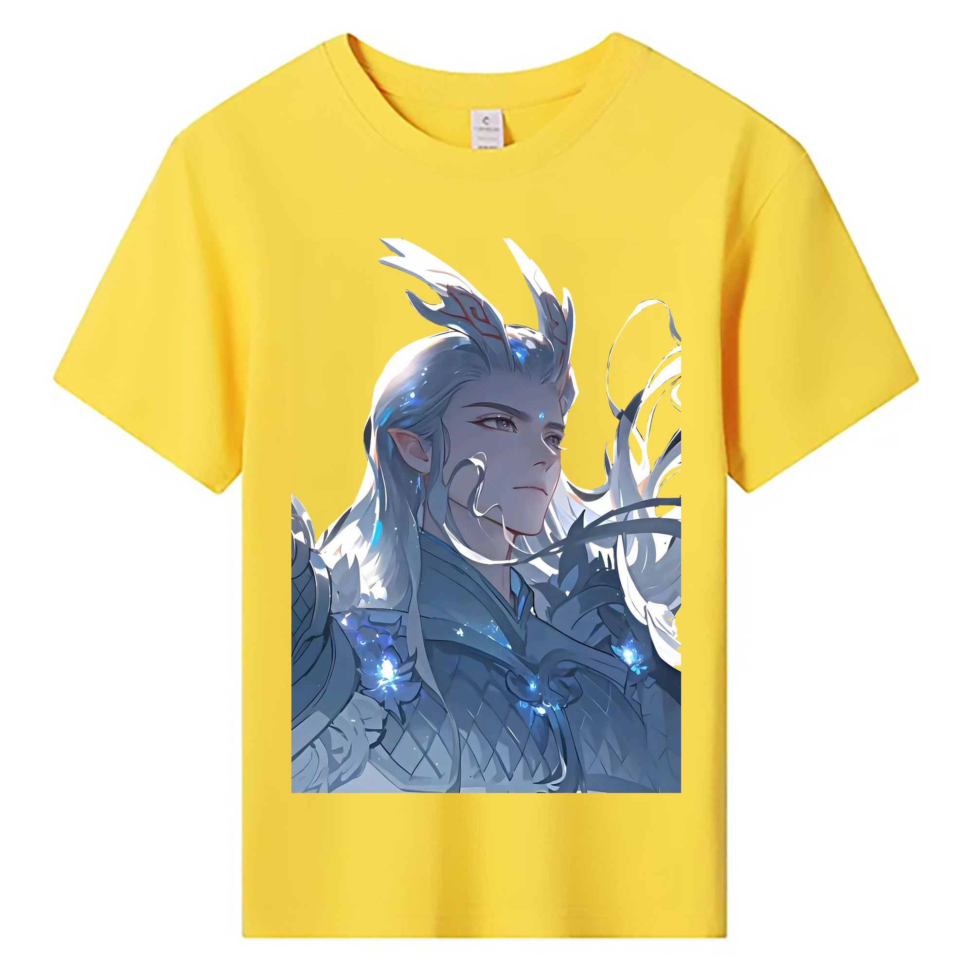 （画像用） Ne Zha 2 ナタ 魔童の大暴れ 綿100％キッズTシャツ（フロントプリント）