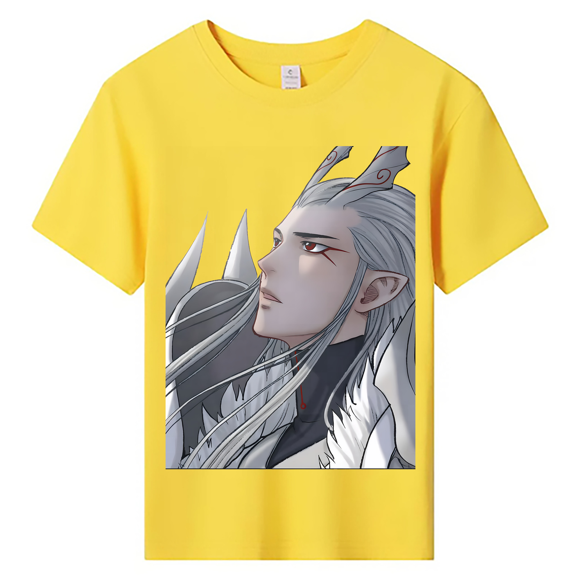 （画像用） Ne Zha 2 ナタ 魔童の大暴れ 綿100％キッズTシャツ（フロントプリント）