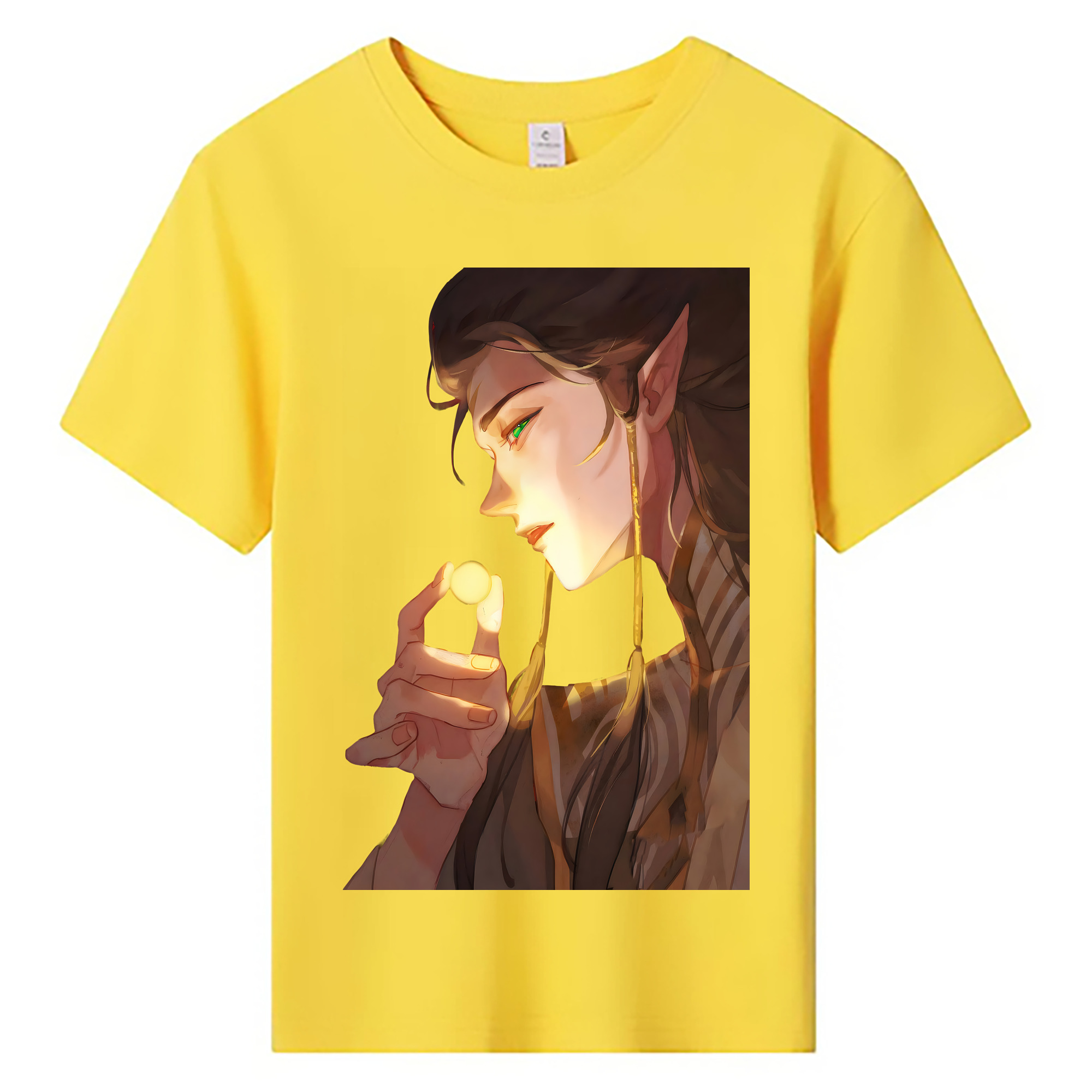 （画像用） Ne Zha 2 ナタ 魔童の大暴れ 綿100％キッズTシャツ（フロントプリント）