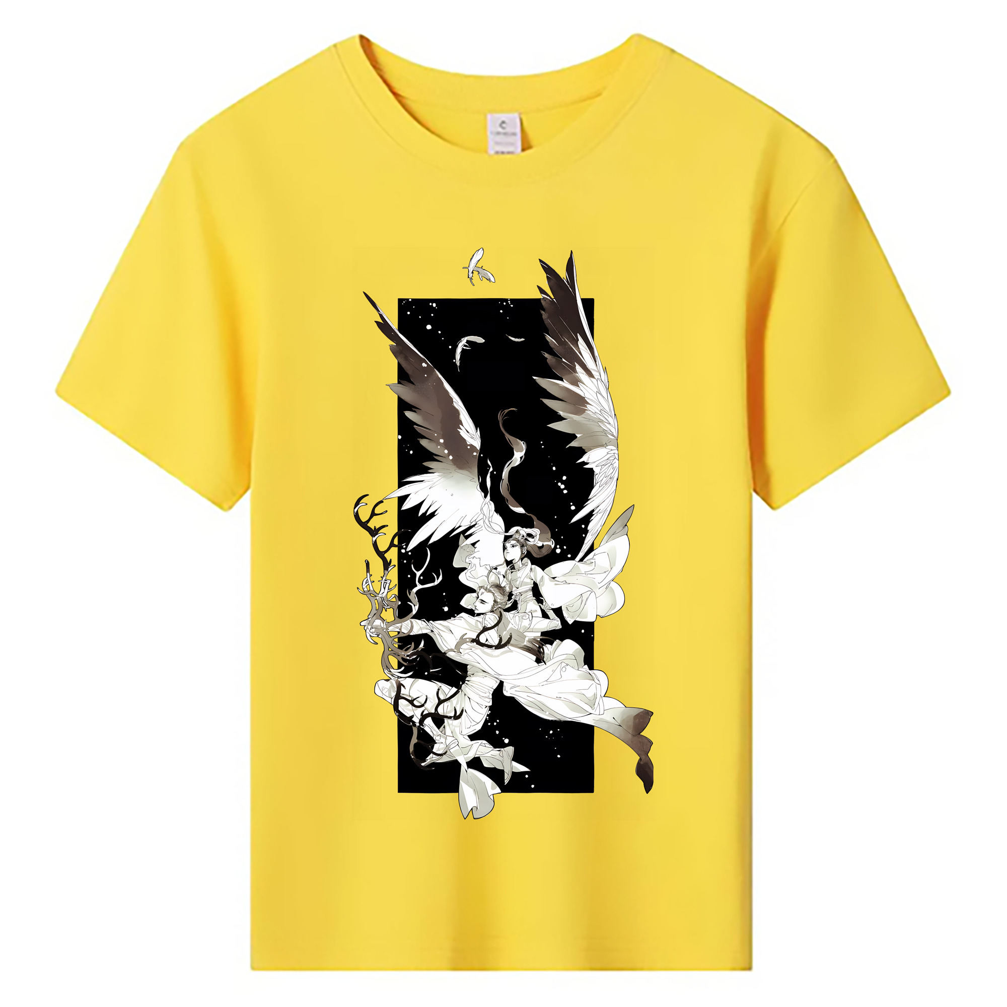 （画像用） Ne Zha 2 ナタ 魔童の大暴れ 綿100％キッズTシャツ（フロントプリント）