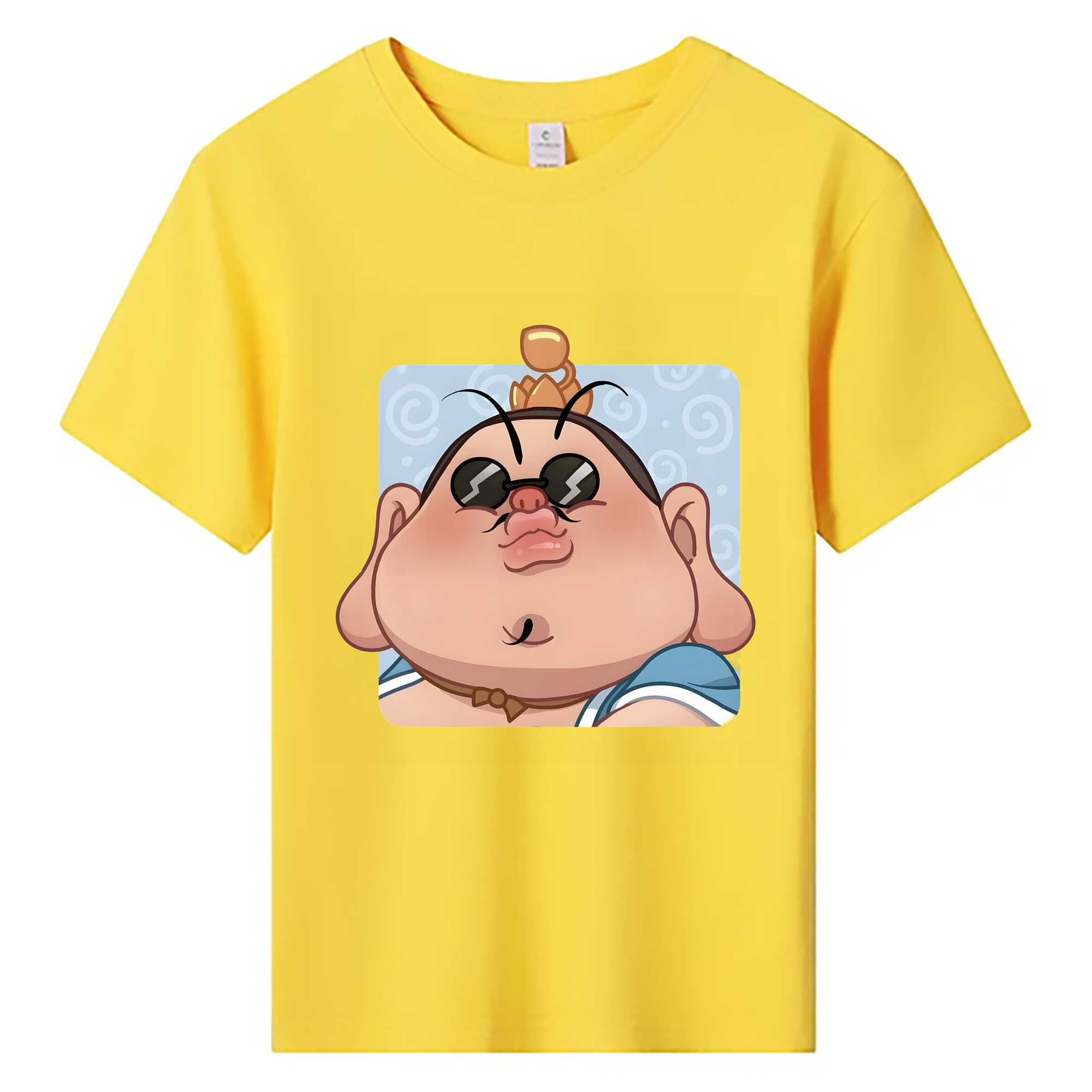 （画像用） Ne Zha 2 ナタ 魔童の大暴れ 綿100％キッズTシャツ（フロントプリント）
