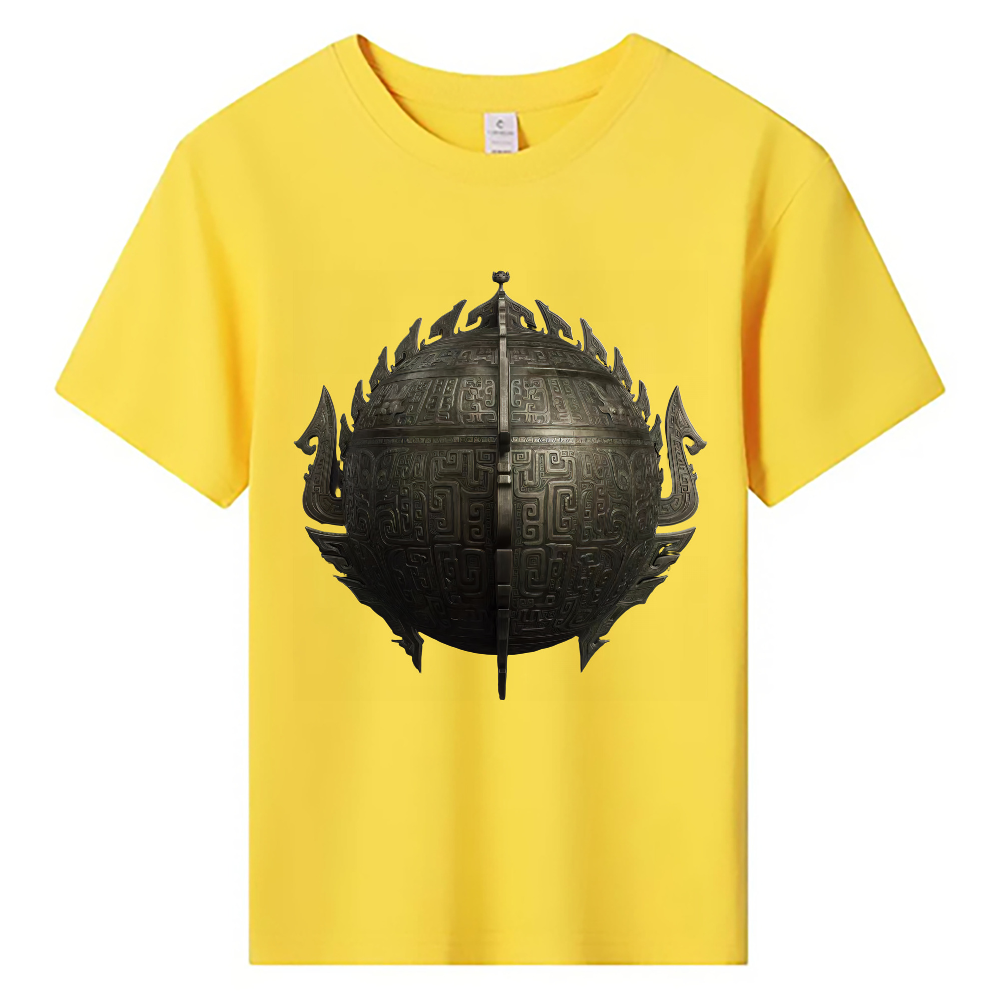 （画像用） Ne Zha 2 ナタ 魔童の大暴れ 綿100％キッズTシャツ（フロントプリント）