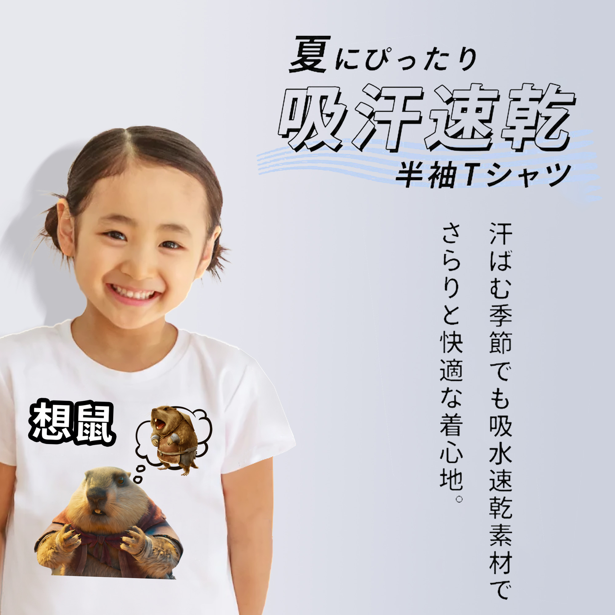 Ne Zha 2 ナタ 魔童の大暴れ 綿100％キッズTシャツ（フロントプリント）