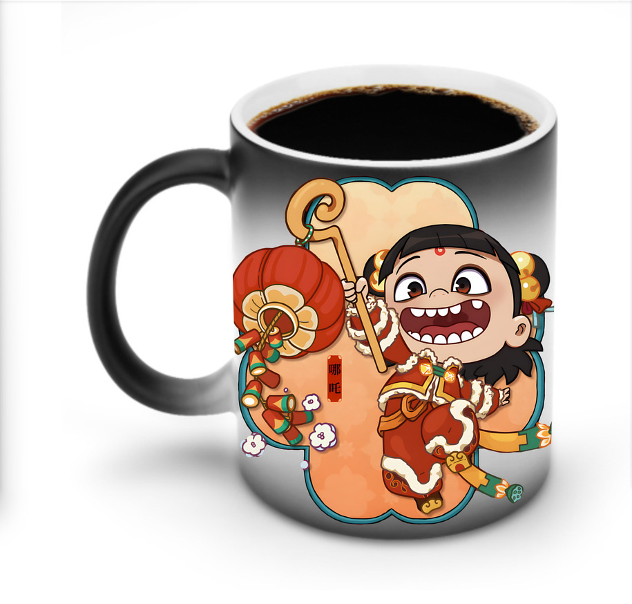 （画像用） Ne Zha 2 ナタ 魔童の大暴れ 温度変色マグカップ