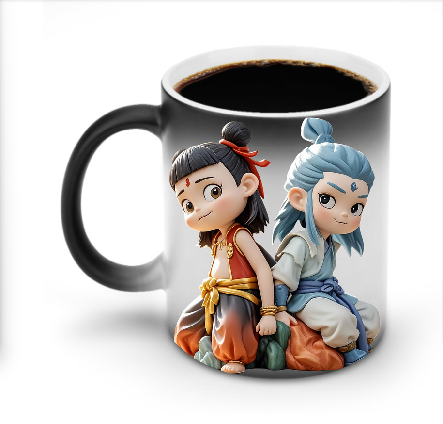 （画像用） Ne Zha 2 ナタ 魔童の大暴れ 温度変色マグカップ