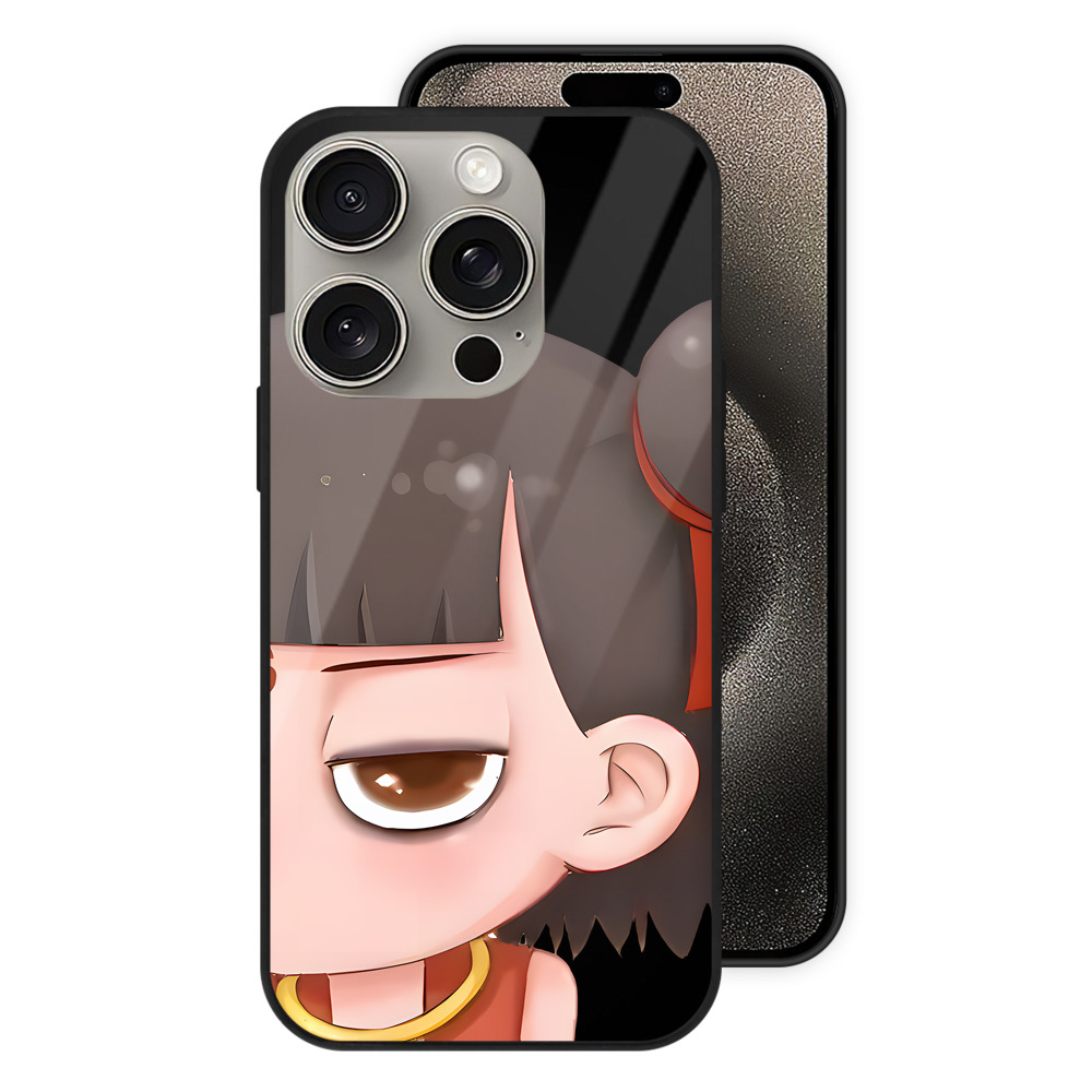 （画像用） Ne Zha 2 ナタ 魔童の大暴れ 【iPhone15Pro対応】スマホケース 耐衝撃＆黄変防止 背面ガラス