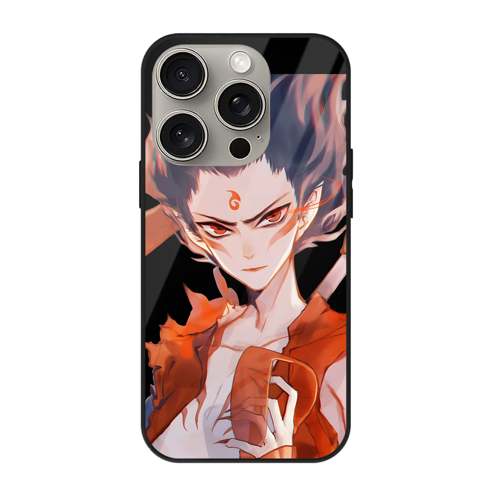 （画像用） Ne Zha 2 ナタ 魔童の大暴れ 【iPhone15Pro対応】スマホケース 耐衝撃＆黄変防止 背面ガラス
