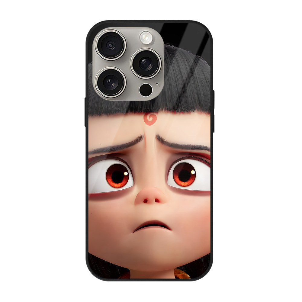 （画像用） Ne Zha 2 ナタ 魔童の大暴れ 【iPhone15Pro対応】スマホケース 耐衝撃＆黄変防止 背面ガラス