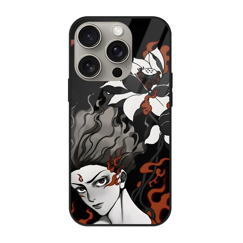 （画像用） Ne Zha 2 ナタ 魔童の大暴れ 【iPhone15Pro対応】スマホケース 耐衝撃＆黄変防止 背面ガラス