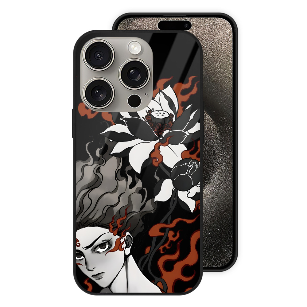（画像用） Ne Zha 2 ナタ 魔童の大暴れ 【iPhone15Pro対応】スマホケース 耐衝撃＆黄変防止 背面ガラス