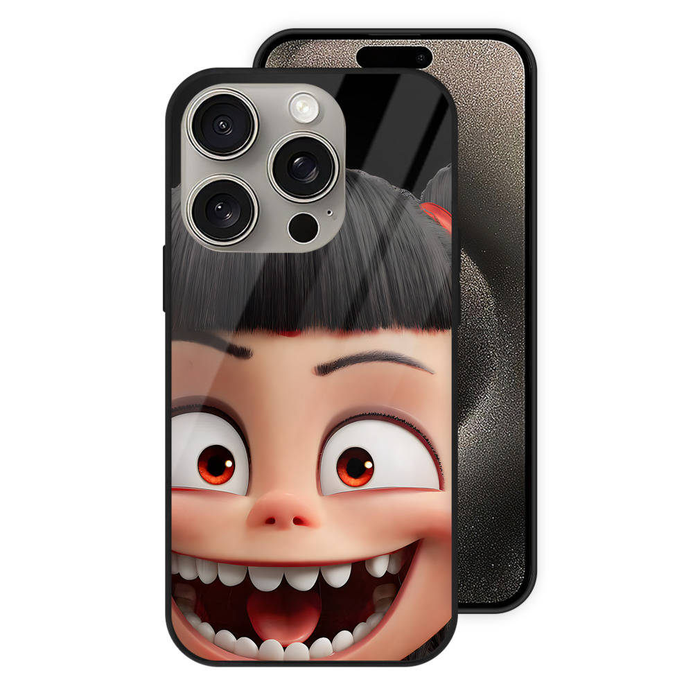 （画像用） Ne Zha 2 ナタ 魔童の大暴れ 【iPhone15Pro対応】スマホケース 耐衝撃＆黄変防止 背面ガラス