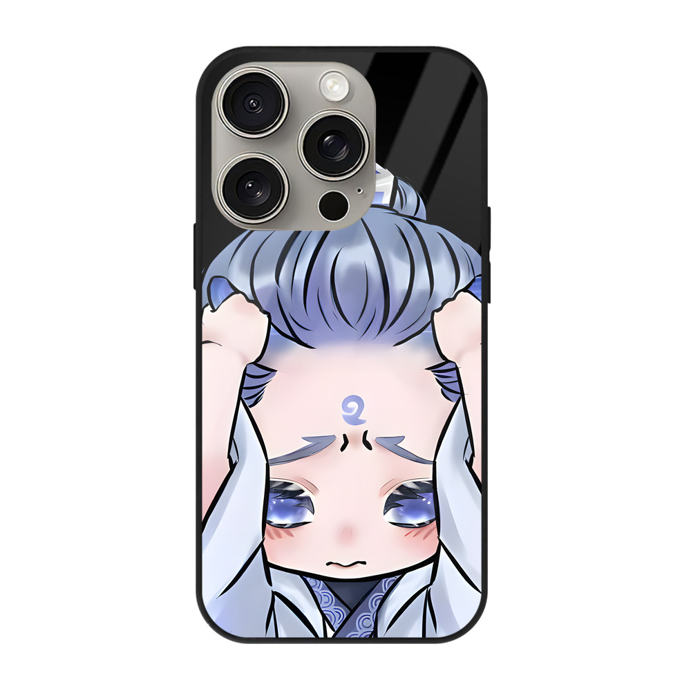 （画像用） Ne Zha 2 ナタ 魔童の大暴れ 【iPhone15Pro対応】スマホケース 耐衝撃＆黄変防止 背面ガラス