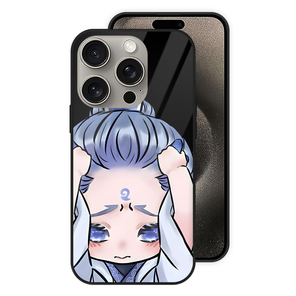 （画像用） Ne Zha 2 ナタ 魔童の大暴れ 【iPhone15Pro対応】スマホケース 耐衝撃＆黄変防止 背面ガラス