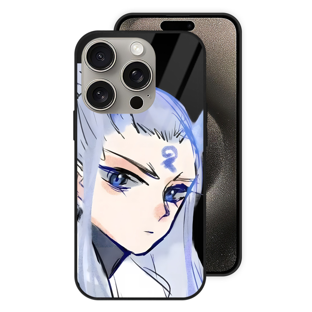 （画像用） Ne Zha 2 ナタ 魔童の大暴れ 【iPhone15Pro対応】スマホケース 耐衝撃＆黄変防止 背面ガラス