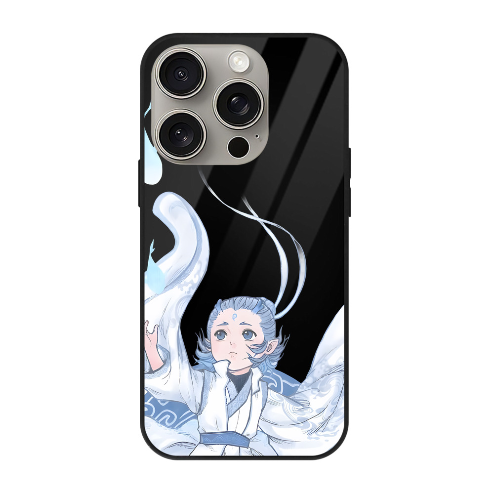 （画像用） Ne Zha 2 ナタ 魔童の大暴れ 【iPhone15Pro対応】スマホケース 耐衝撃＆黄変防止 背面ガラス
