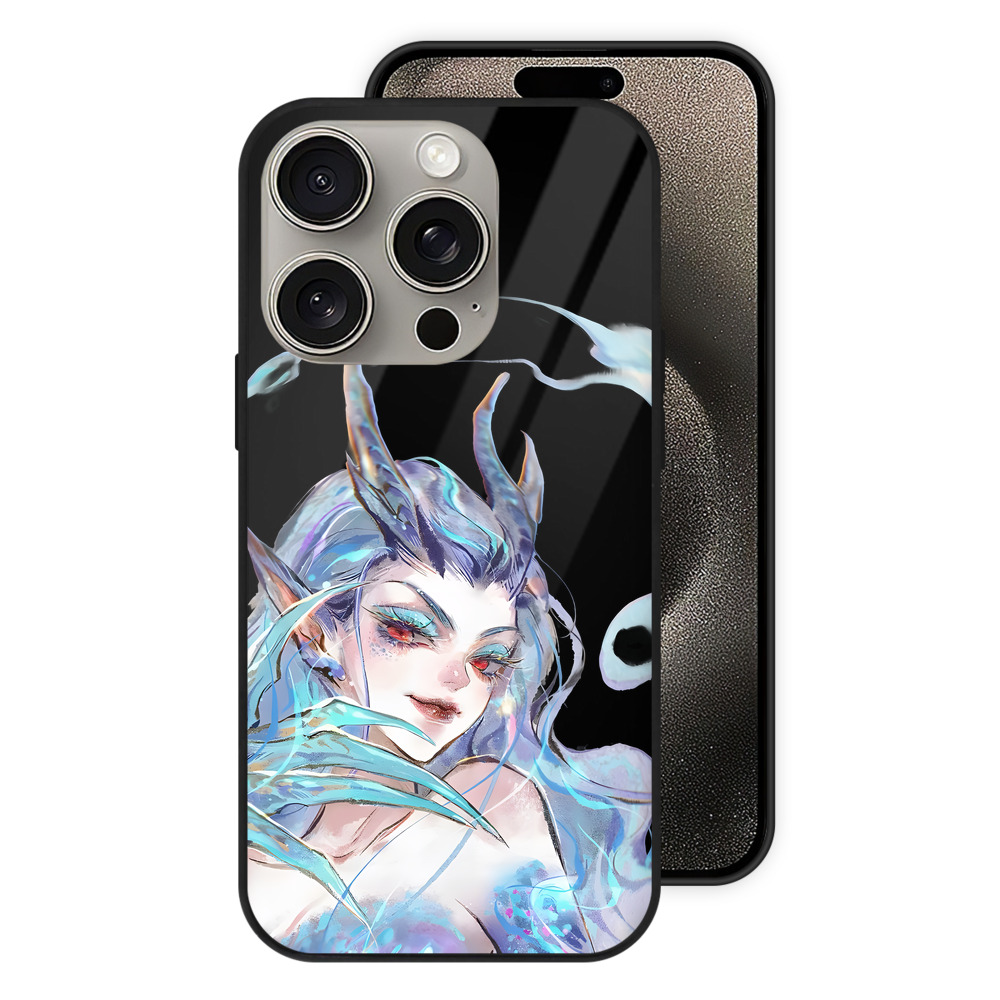 （画像用） Ne Zha 2 ナタ 魔童の大暴れ 【iPhone15Pro対応】スマホケース 耐衝撃＆黄変防止 背面ガラス