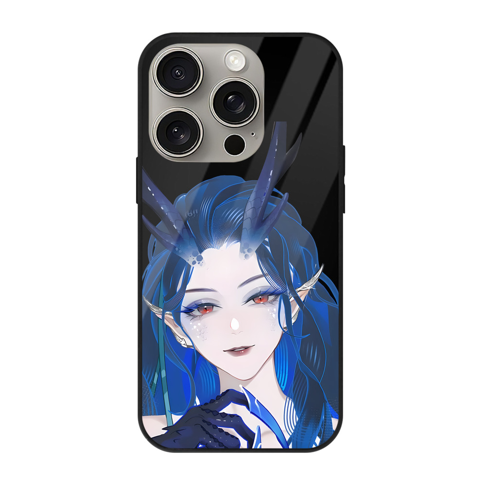 （画像用） Ne Zha 2 ナタ 魔童の大暴れ 【iPhone15Pro対応】スマホケース 耐衝撃＆黄変防止 背面ガラス