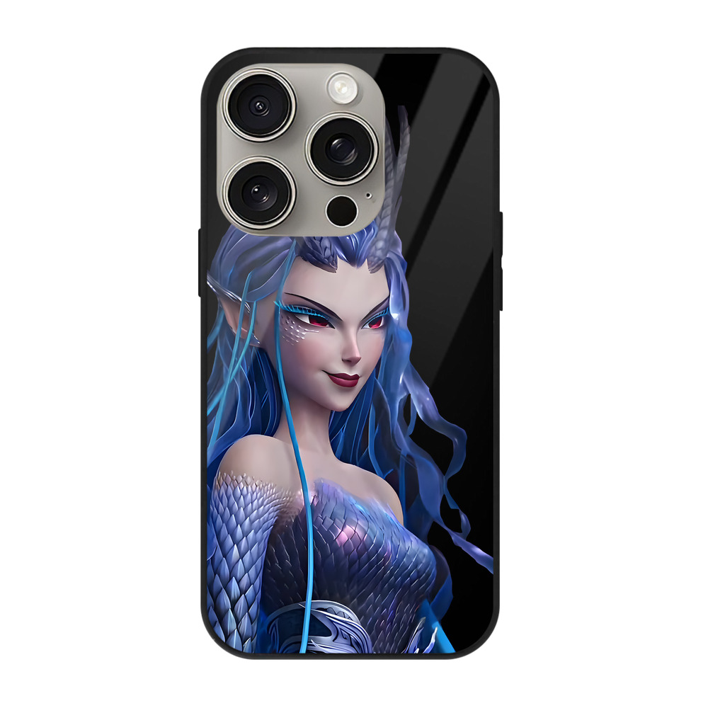 （画像用） Ne Zha 2 ナタ 魔童の大暴れ 【iPhone15Pro対応】スマホケース 耐衝撃＆黄変防止 背面ガラス