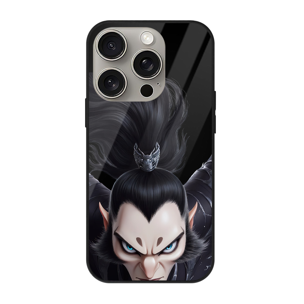 （画像用） Ne Zha 2 ナタ 魔童の大暴れ 【iPhone15Pro対応】スマホケース 耐衝撃＆黄変防止 背面ガラス