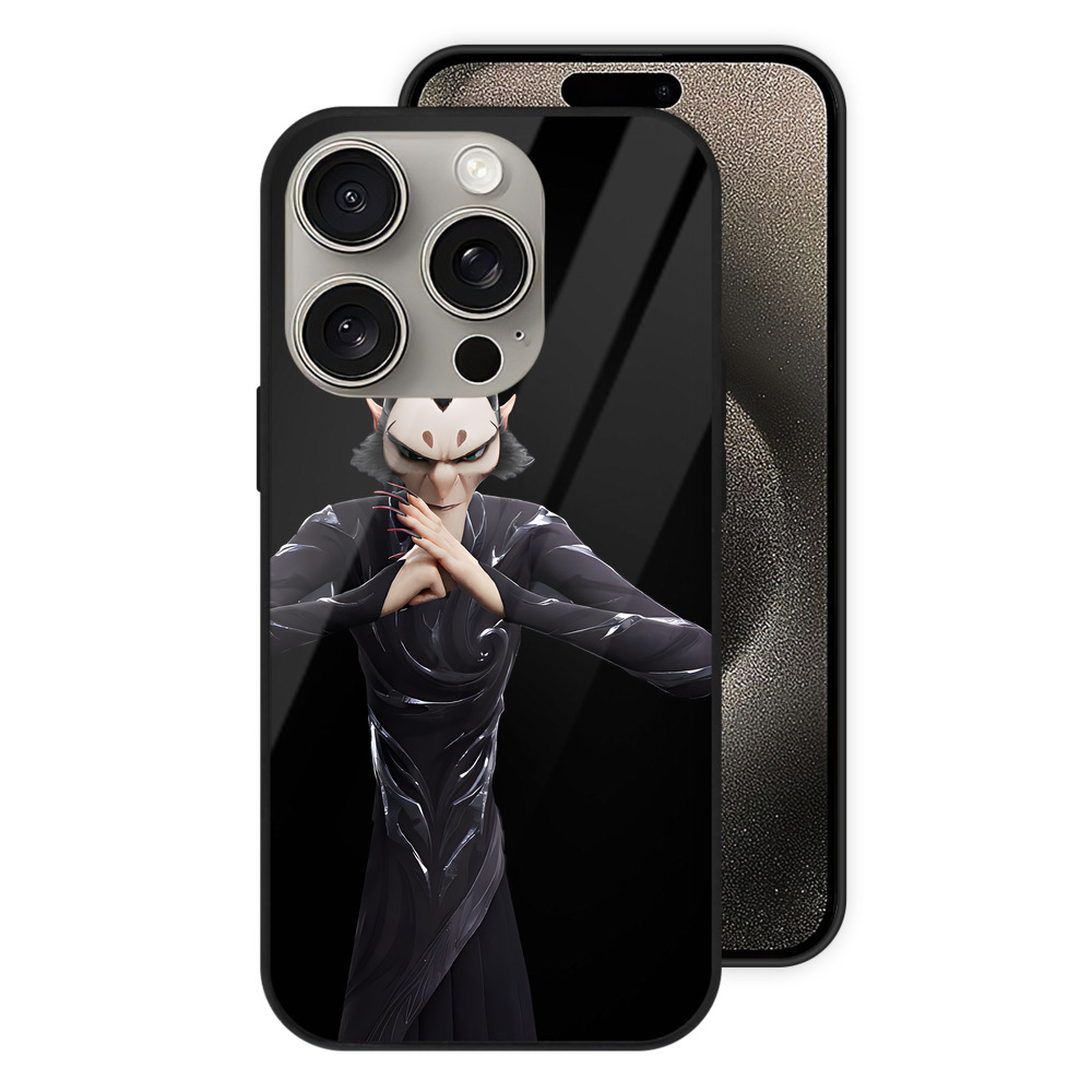 （画像用） Ne Zha 2 ナタ 魔童の大暴れ 【iPhone15Pro対応】スマホケース 耐衝撃＆黄変防止 背面ガラス
