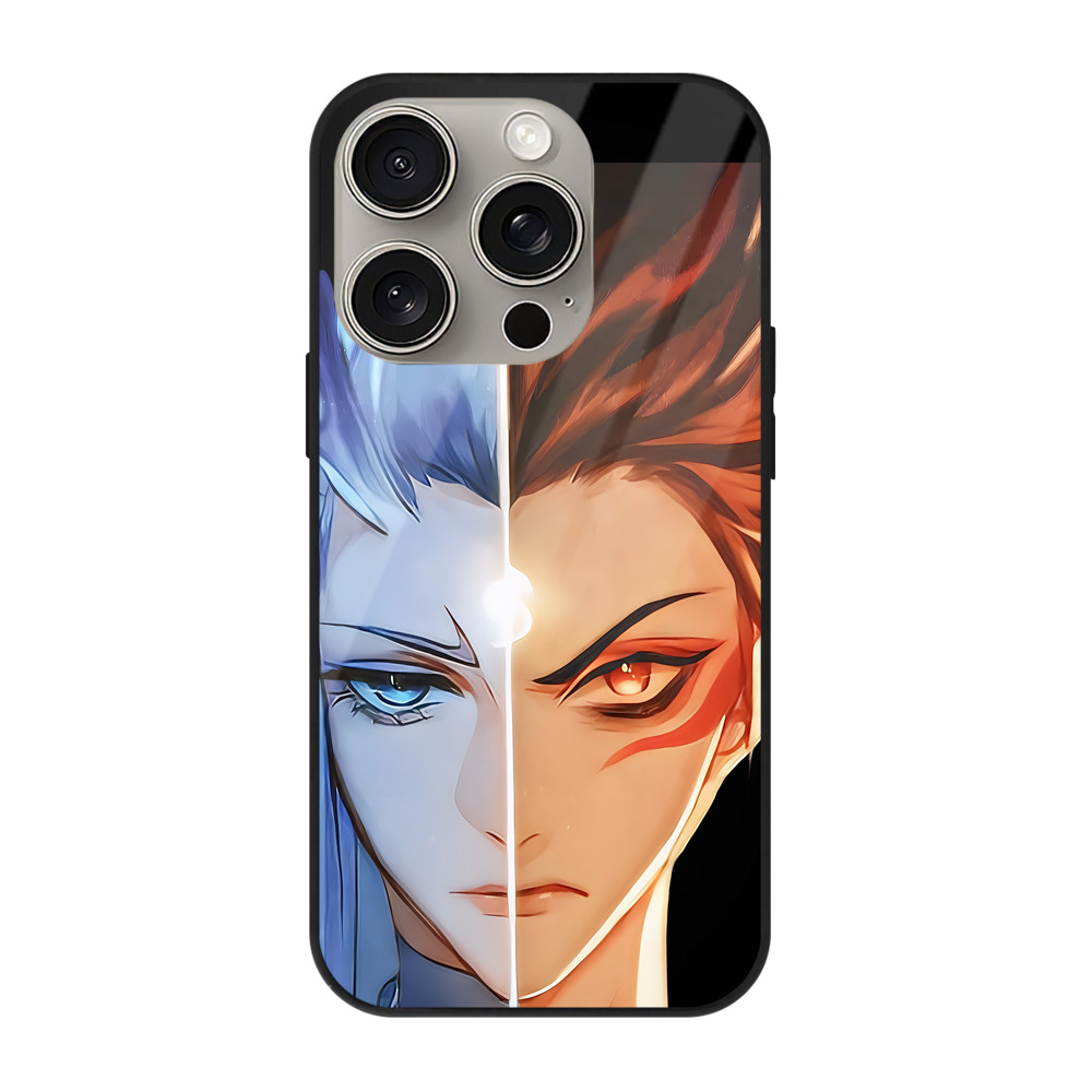 （画像用） Ne Zha 2 ナタ 魔童の大暴れ 【iPhone15Pro対応】スマホケース 耐衝撃＆黄変防止 背面ガラス