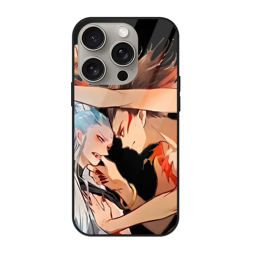 （画像用） Ne Zha 2 ナタ 魔童の大暴れ 【iPhone15Pro対応】スマホケース 耐衝撃＆黄変防止 背面ガラス