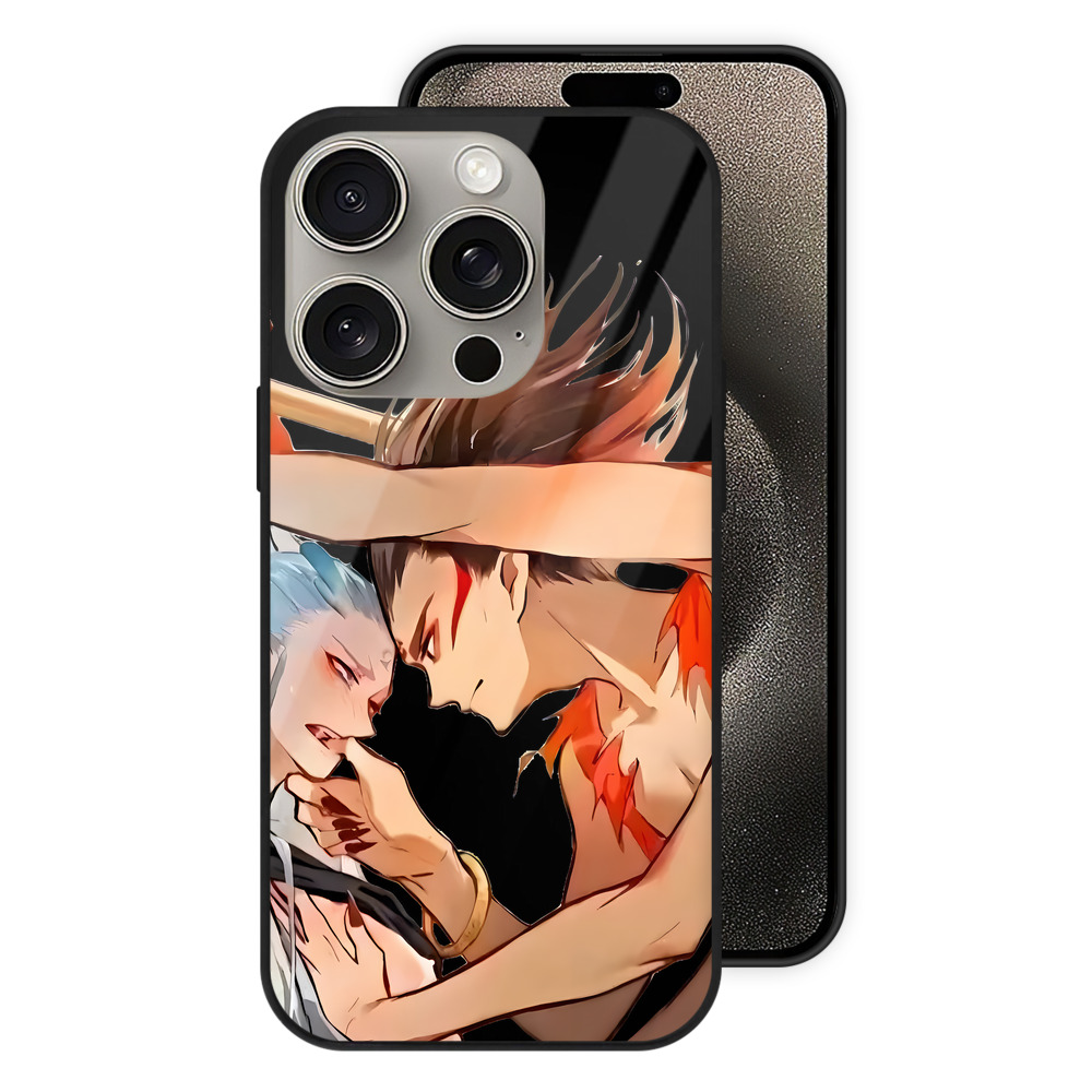 （画像用） Ne Zha 2 ナタ 魔童の大暴れ 【iPhone15Pro対応】スマホケース 耐衝撃＆黄変防止 背面ガラス