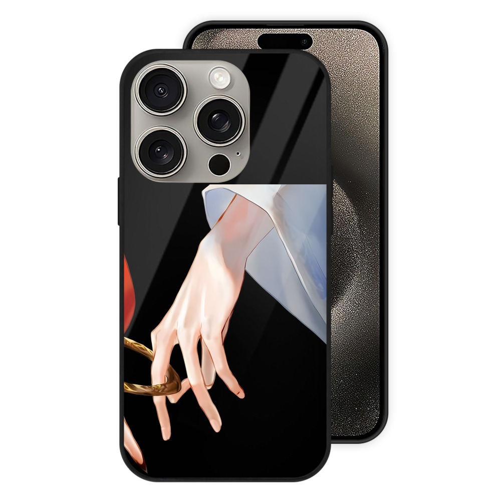 （画像用） Ne Zha 2 ナタ 魔童の大暴れ 【iPhone15Pro対応】スマホケース 耐衝撃＆黄変防止 背面ガラス