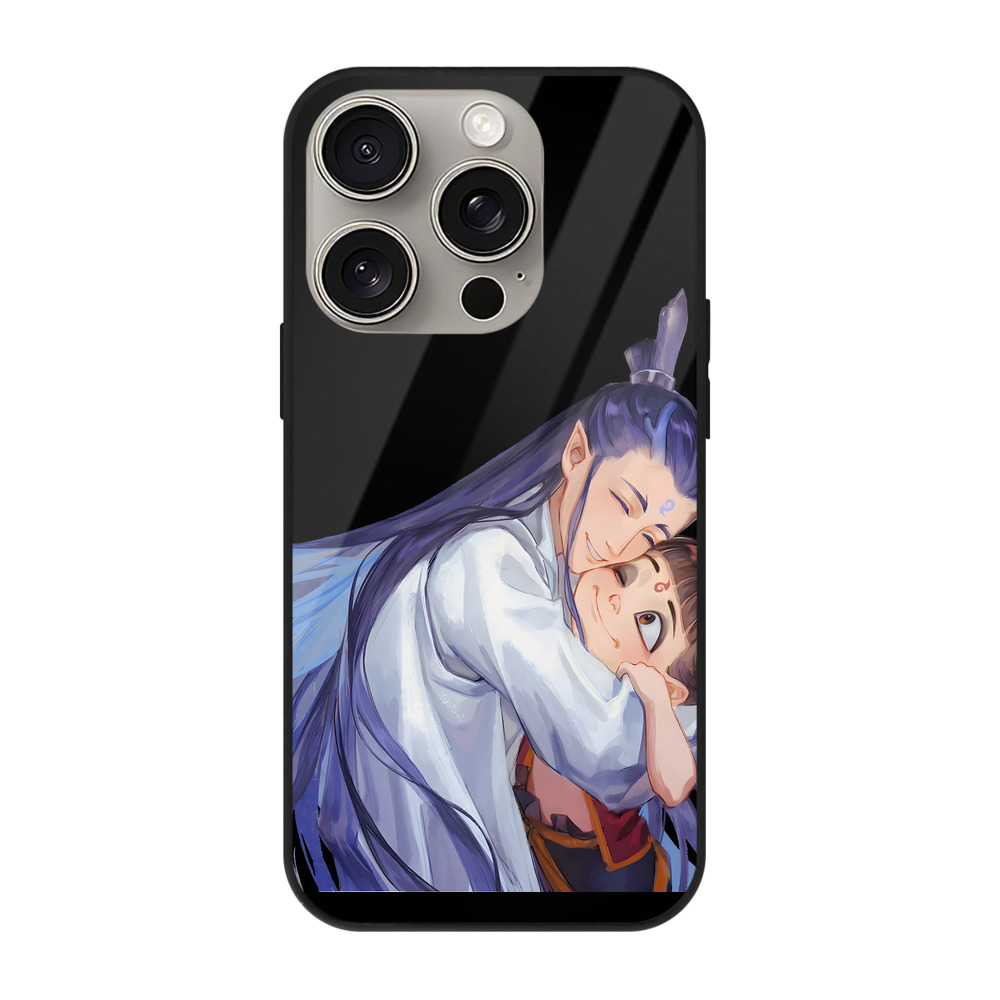 （画像用） Ne Zha 2 ナタ 魔童の大暴れ 【iPhone15Pro対応】スマホケース 耐衝撃＆黄変防止 背面ガラス