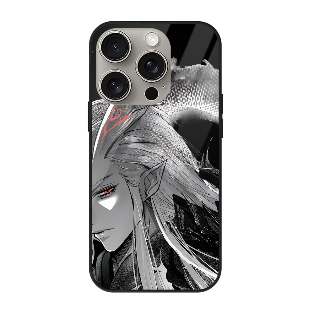 （画像用） Ne Zha 2 ナタ 魔童の大暴れ 【iPhone15Pro対応】スマホケース 耐衝撃＆黄変防止 背面ガラス